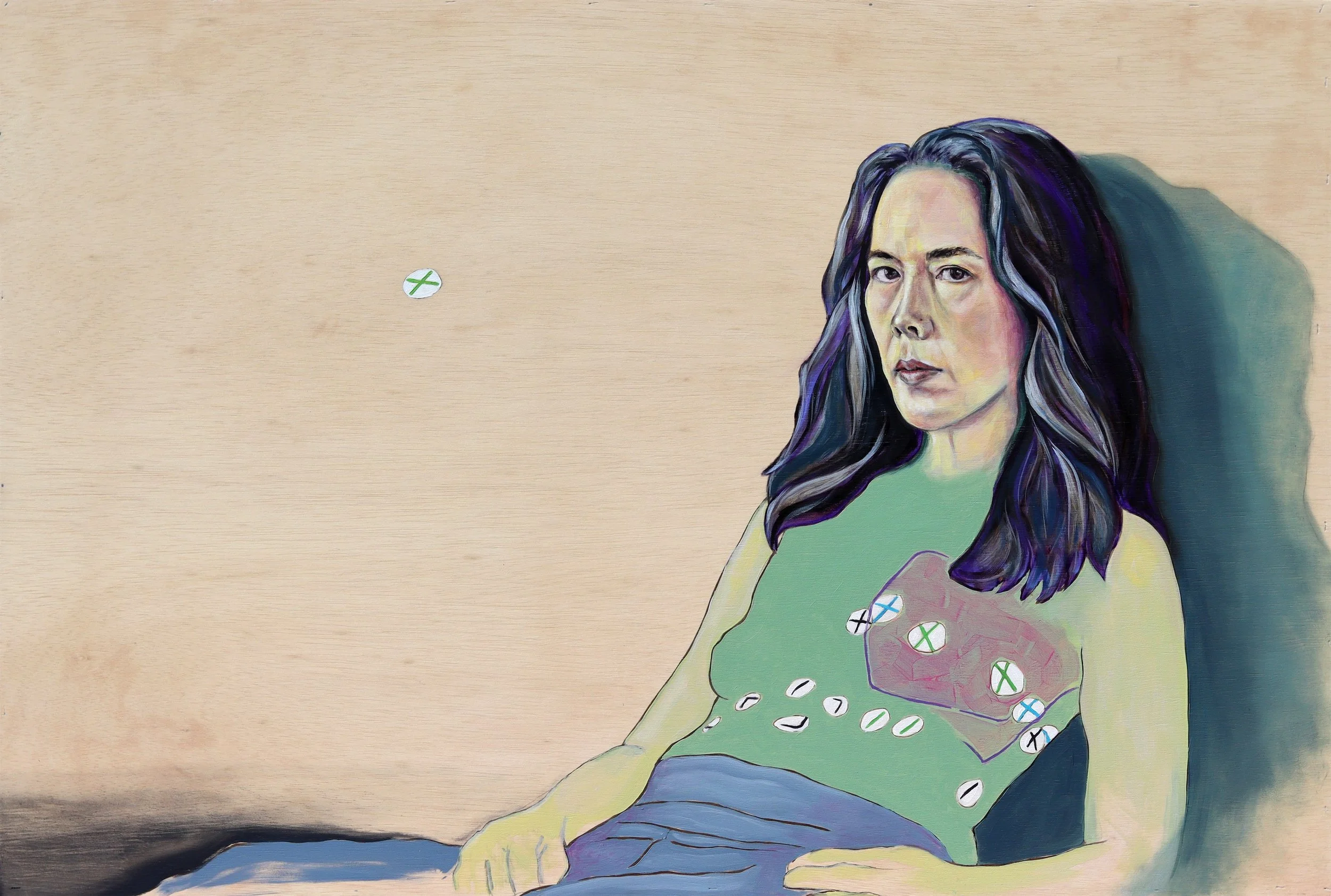 Calibration: How Shall I Then Live?
2024
oil on wood panel
35.5” x 24”
