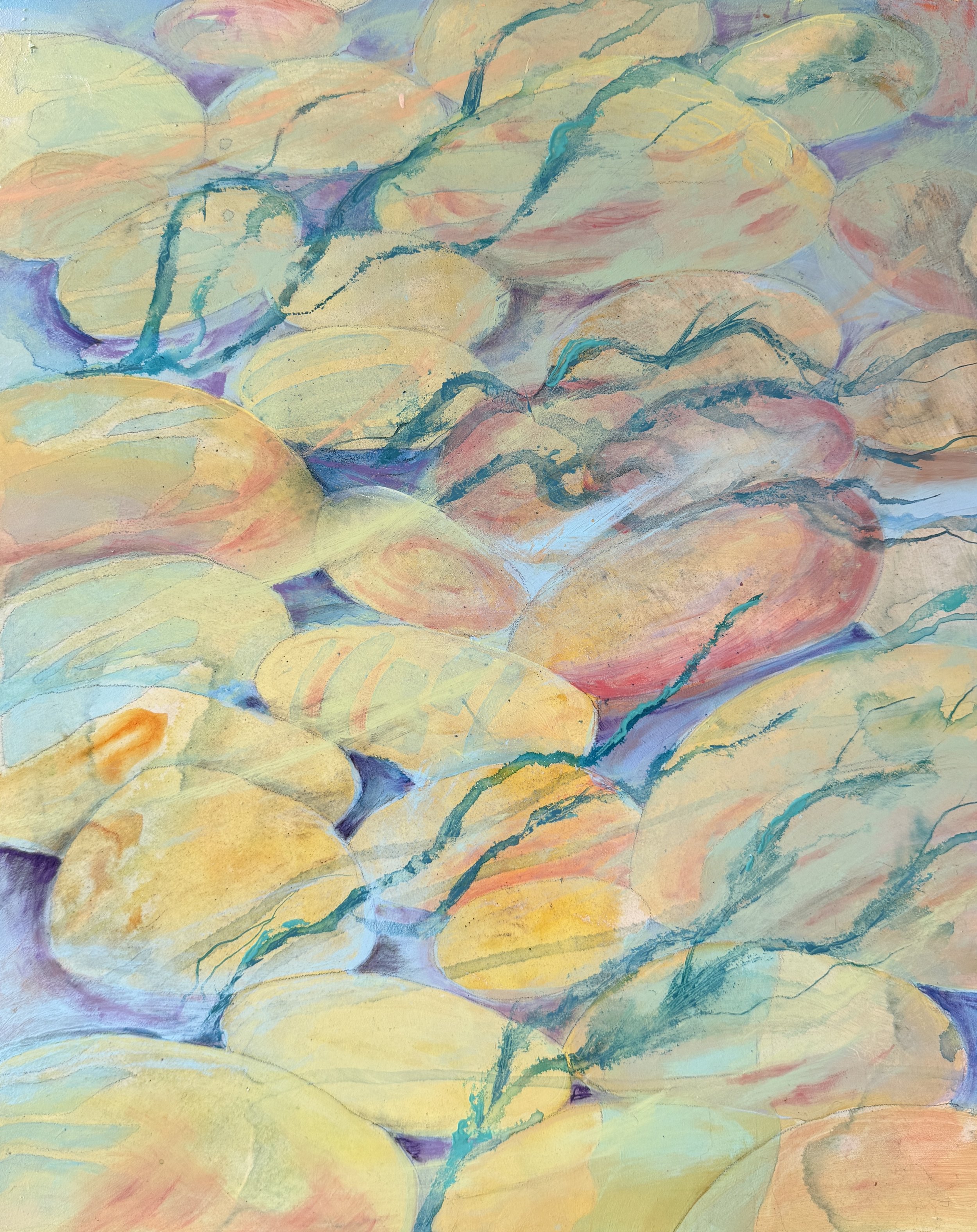 Alice Ann Ellis/Flow Over River Rocks $450.00