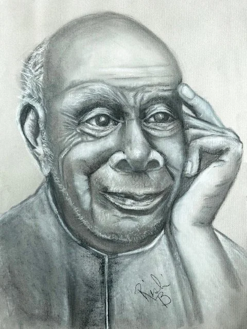 Neighbor
Size: 17.75” x 12”
Medium: Charcoal on Toned Paper