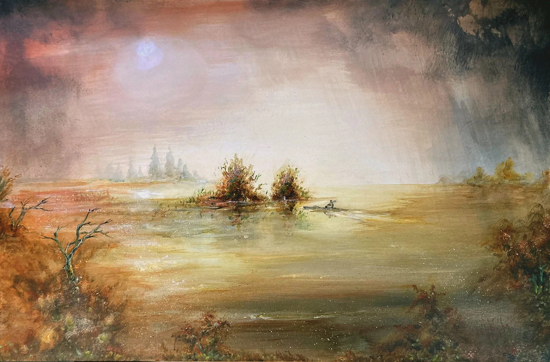 Find Shelter
Site: Mobjack Bay, Virginia
Medium: acrylics on canvas
Art dimensions: 24" x 36"