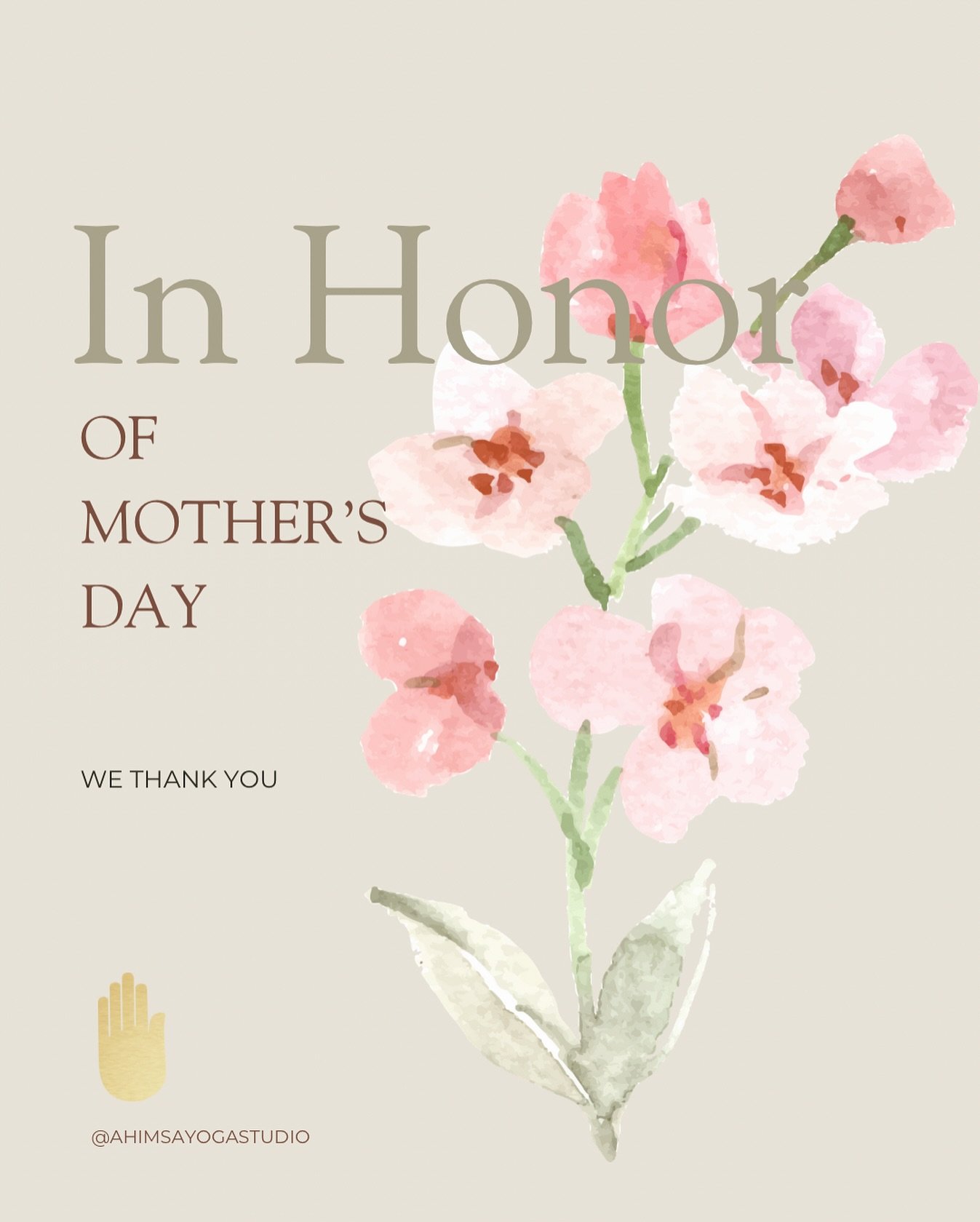 I opened Ahimsa when I was just 23 years old, 14 years ago. Many of the women who came to the studio were mothers or wanting to become mothers. Women who were not mothers in a traditional sense have showed up and I have seen students and teachers sup