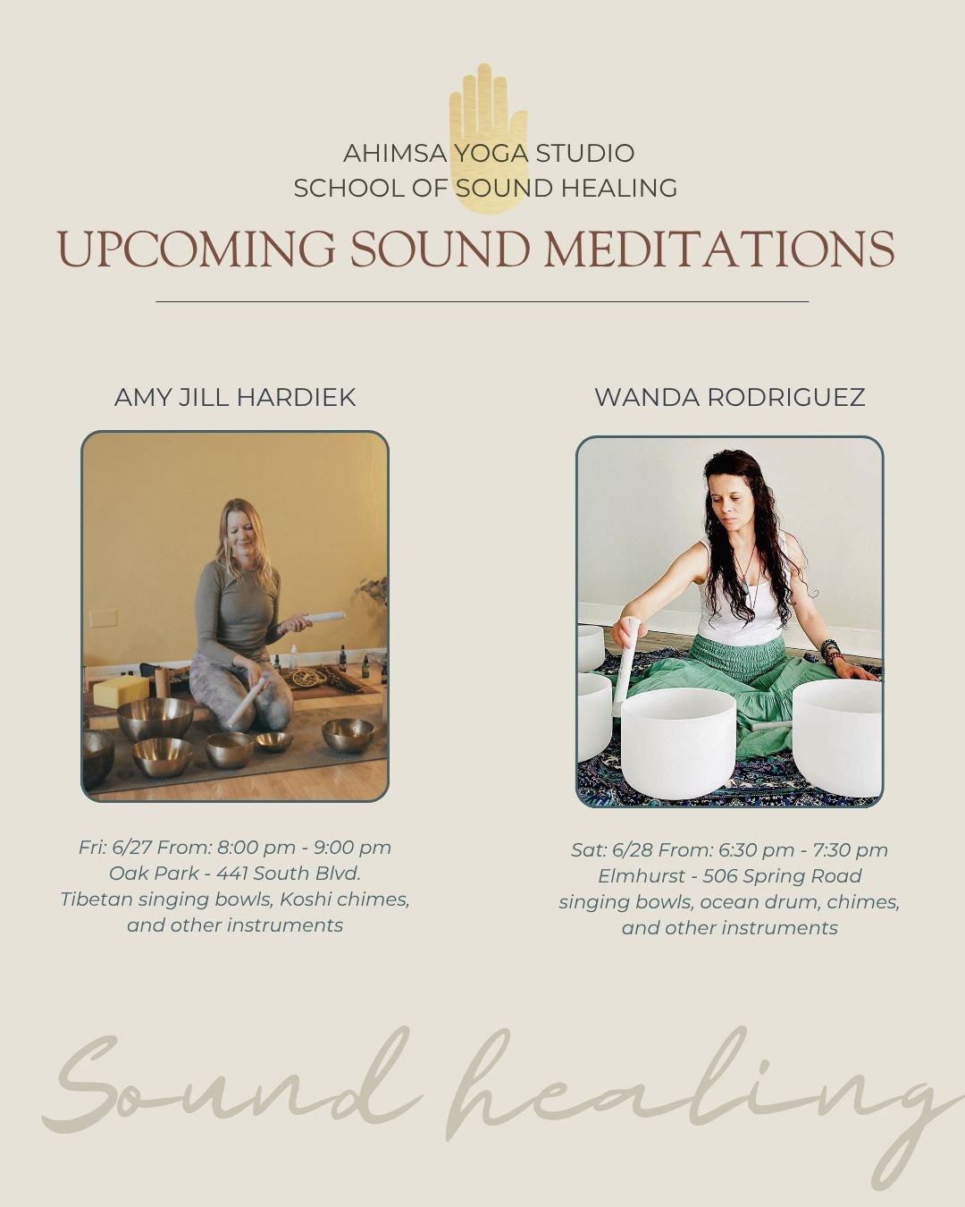 Join our facilitators this weekend in an exploration of sound and vibration. Lay back and experience the evolving sounds as you practice the art of acceptance, navigate points of resistance, and ultimately arrive into a state of relaxation. 

Sound M