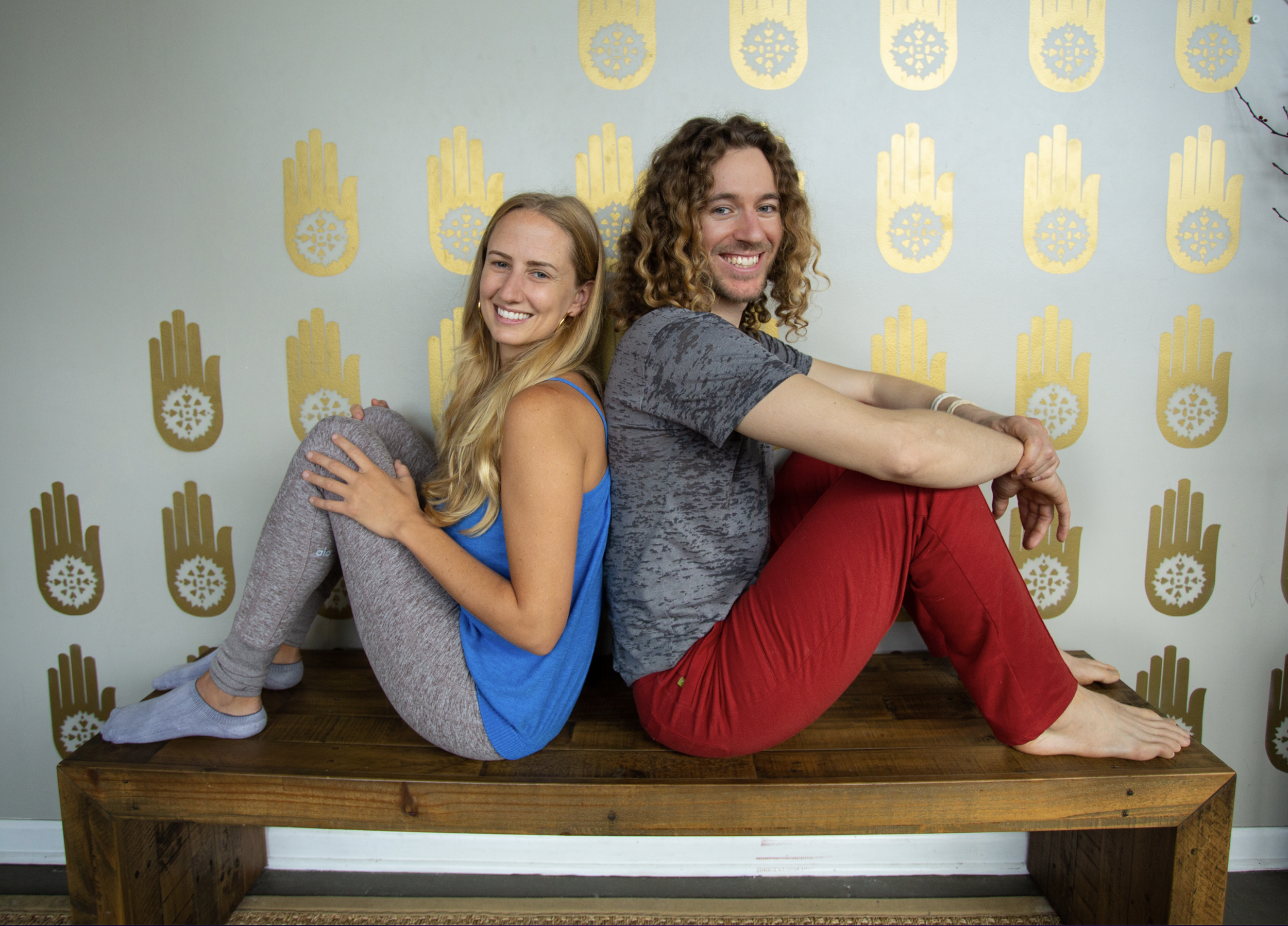 Masin Ouksel and Kelly Merydith, founders of Ahimsa Yoga Studio