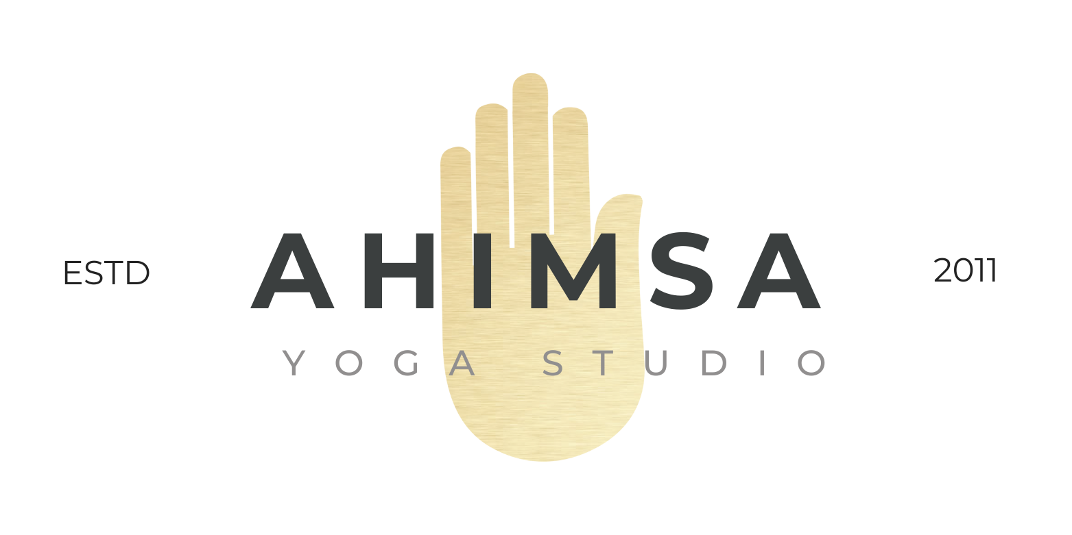 A logo with a black arrow pointing left, a gold hand with the words 'I'M' inside, and gray text reading 'A STEP' underneath.