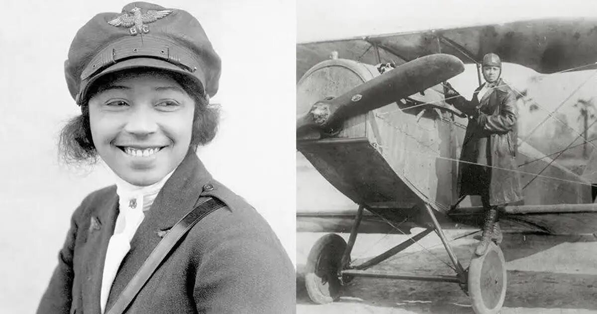 Today's #WomensHistoryMonth spotlight on #InternationalWomensDay goes to Bessie Coleman, the first Black woman, and also the first woman of Native American descent, to hold a pilot's license in the U.S. -- in 1921.  Her nicknames included &ldquo;Brav