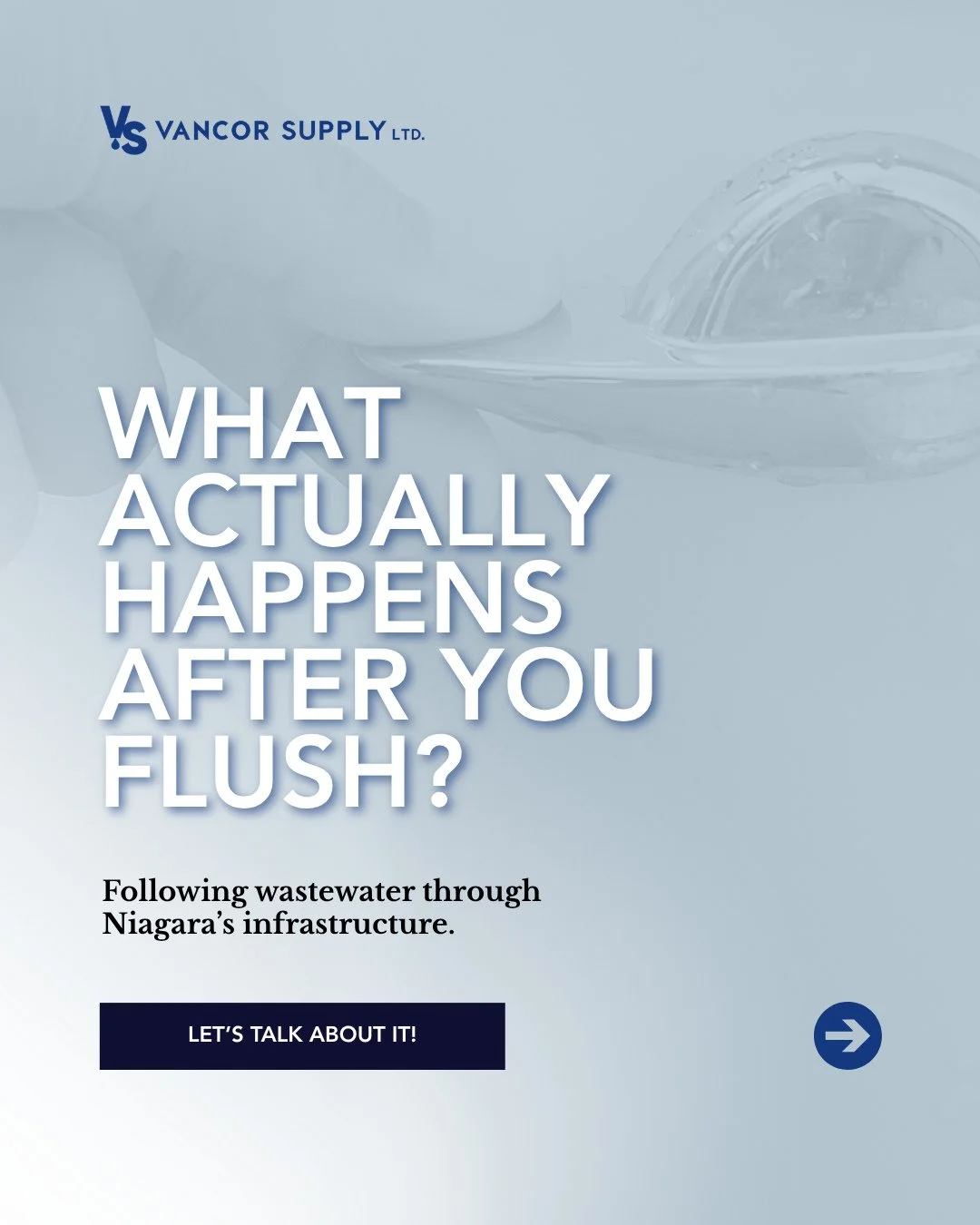 Out of sight, but definitely not gone!⁠
⁠
After you flush, wastewater begins a complex journey through Niagara&rsquo;s sewer systems and treatment facilities - something most people never think about.⁠
⁠
This carousel walks you through the process an