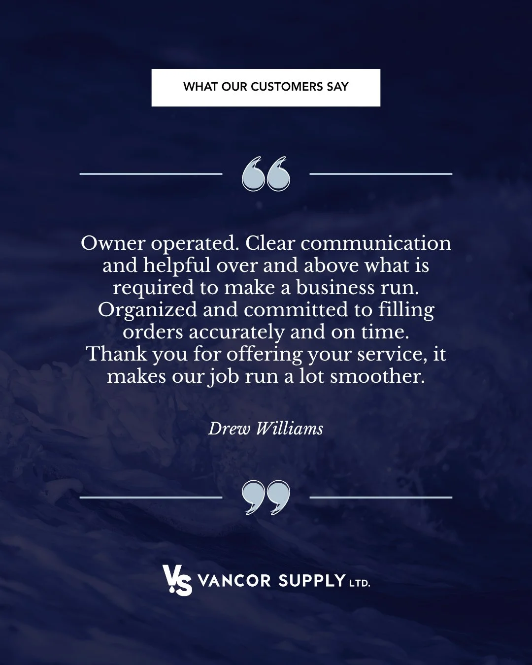 We know that reliability matters just as much as the products themselves.⁠
⁠
From clear communication and accurate orders to dependable support and fast turnaround times, reviews like this remind us why we do what we do.⁠
⁠
Thank you to our customers