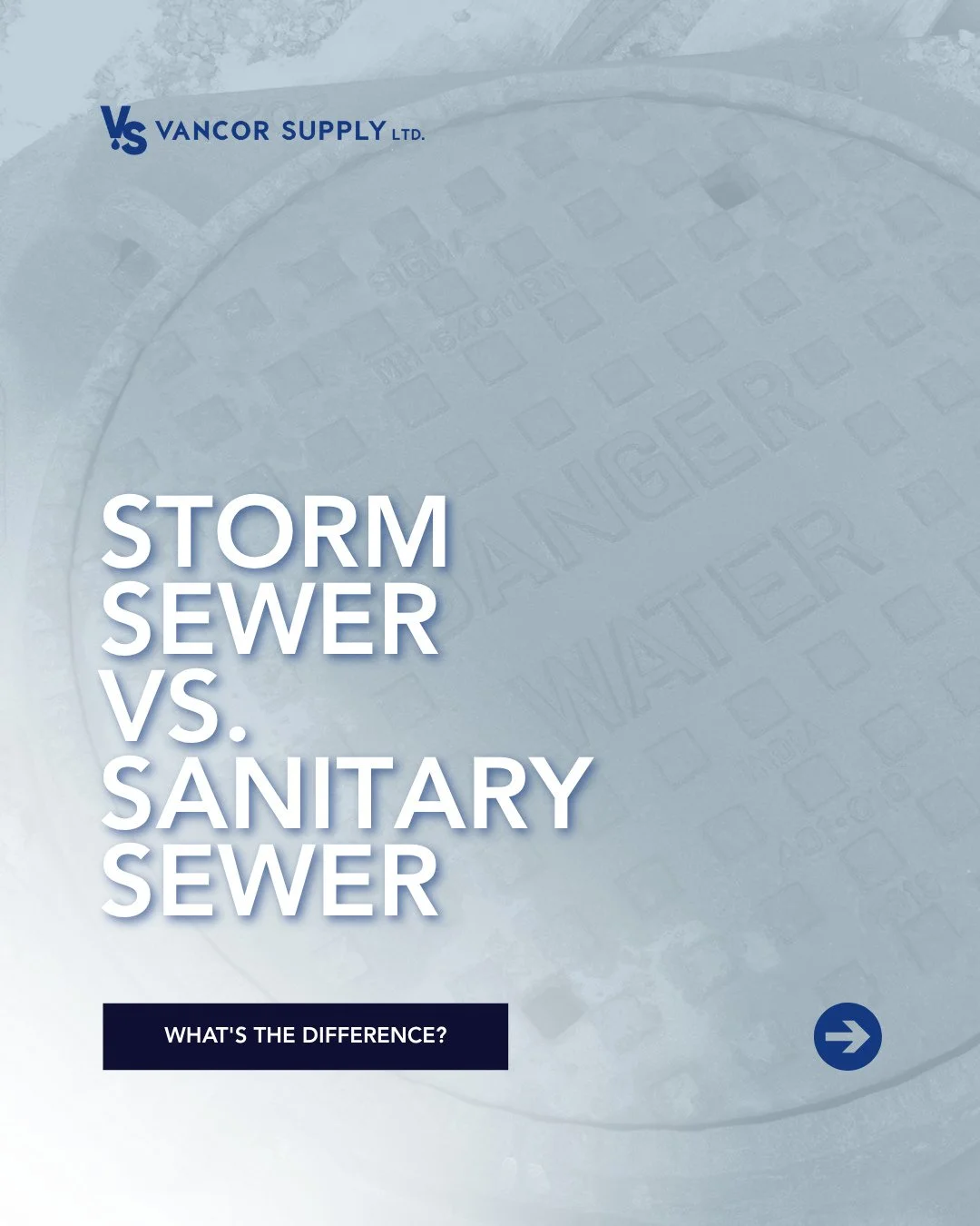 There's a good chance you've seen both of these systems hundreds of times, but do you know the difference?⁠
⁠
Storm sewers and sanitary sewers may both be underground, but they're designed for two completely different jobs. Keeping them separate help