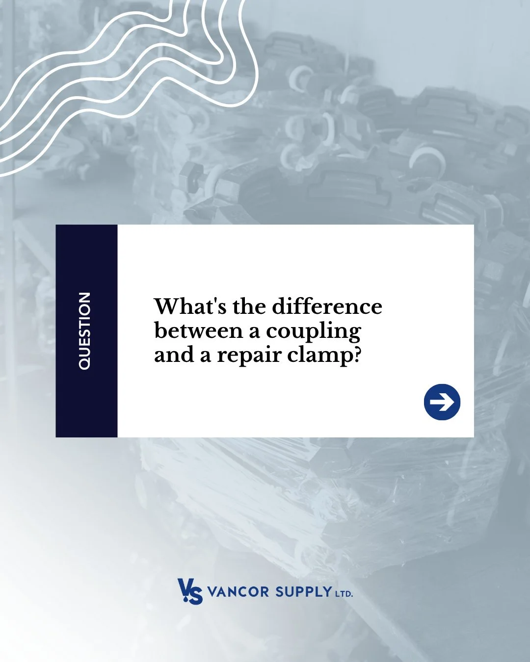 They CAN both solve a pipe problem, but they&rsquo;re not solving the same problem.⁠
⁠
A coupling is generally there to connect pipe to pipe, while a repair clamp is designed to address certain types of localized damage on an existing pipe. Which one