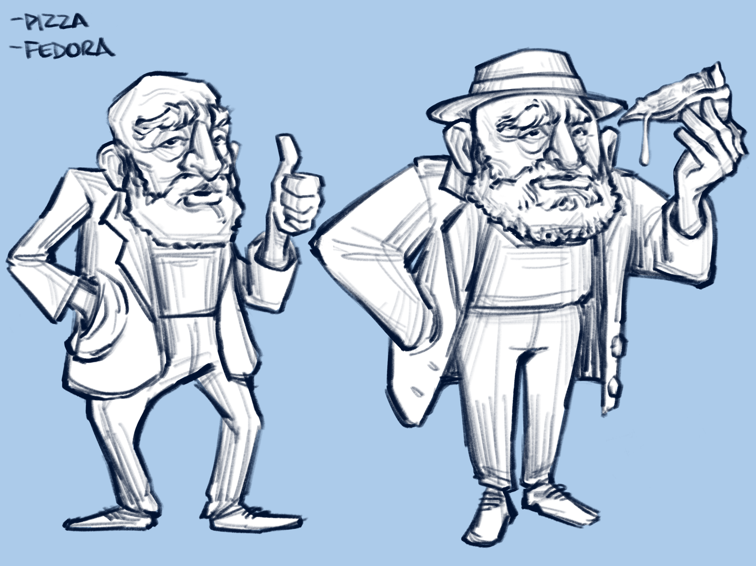 NYC Old Guy Character Design 3