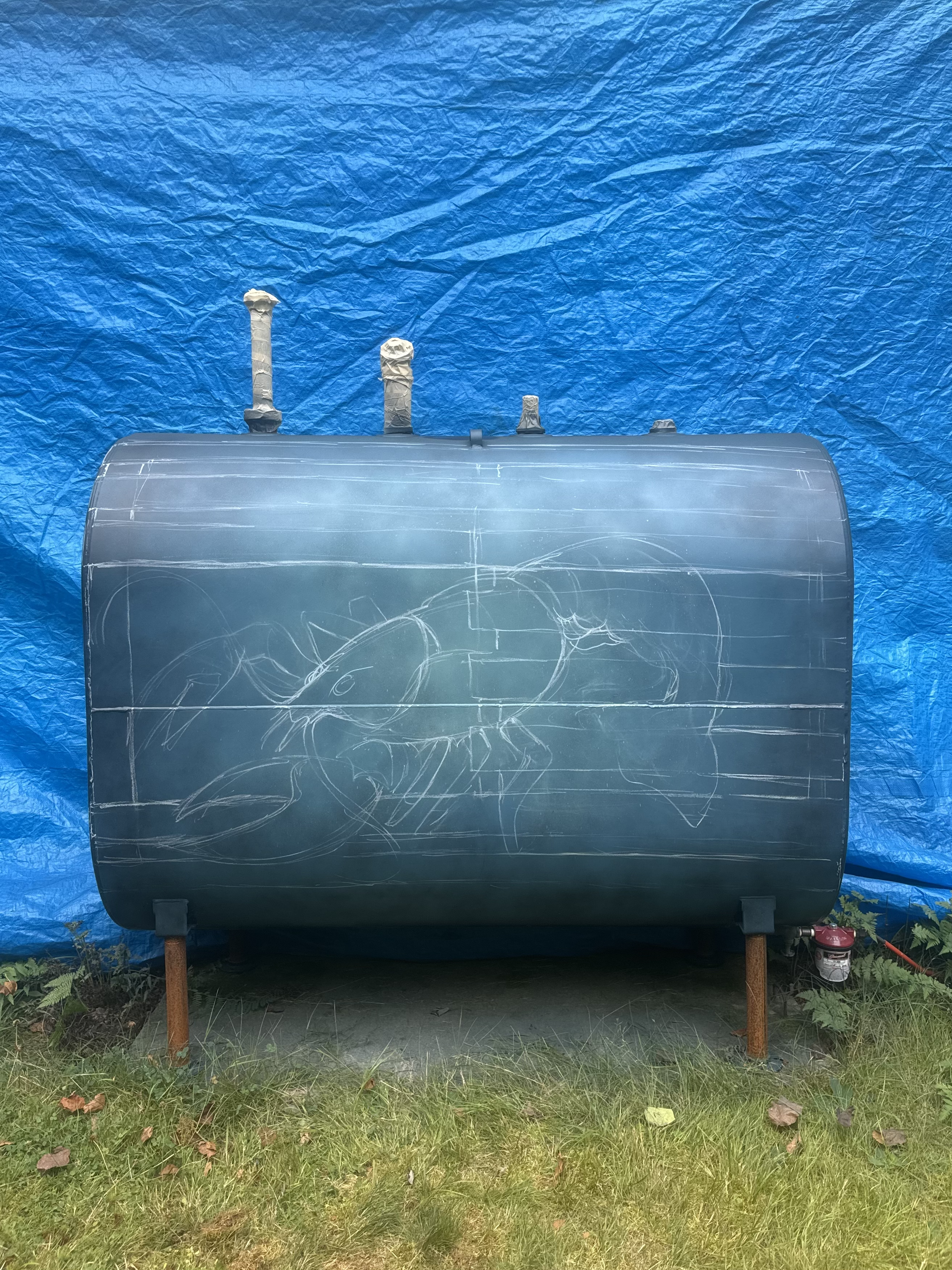 Oil Tank Lobster Sketch
