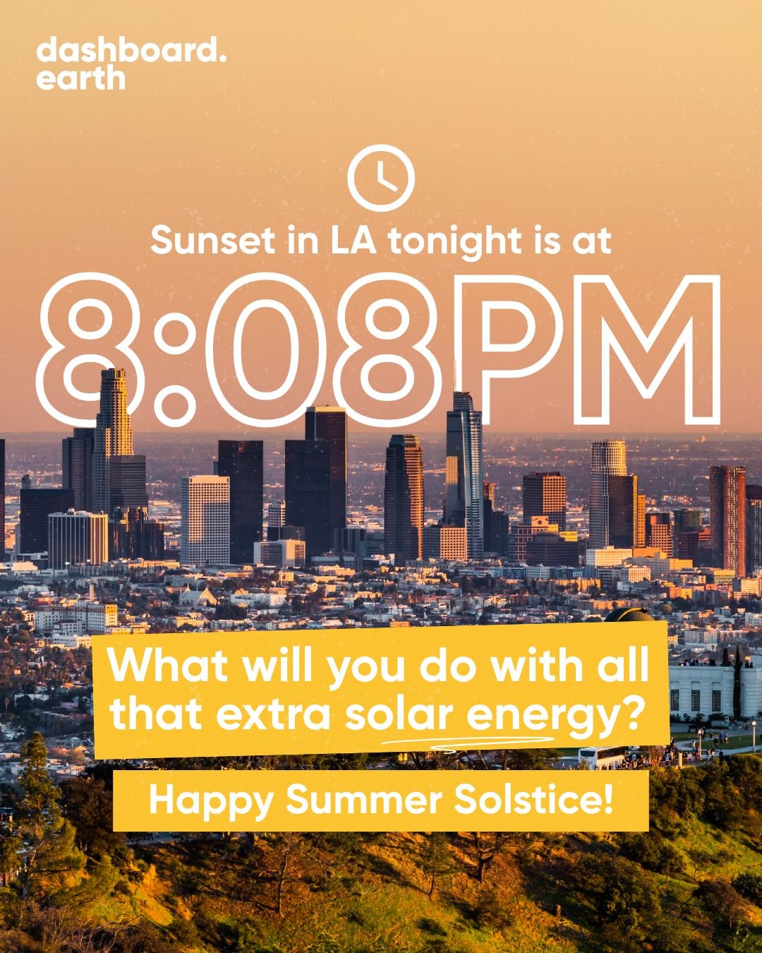 The longest day of the year is here&mdash;hello, summer solstice ☀️

It&rsquo;s a reminder of just how much energy surrounds us. Whether it&rsquo;s the power of the sun, a community in motion, or a single shift in habit, energy radiates outward.

Thi