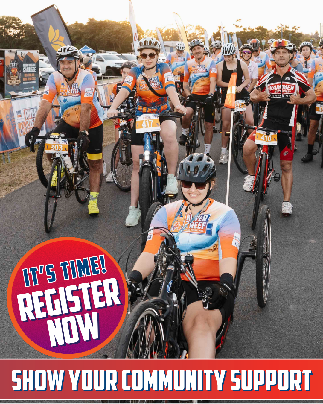 Qld Country Health Fund riders ready to start