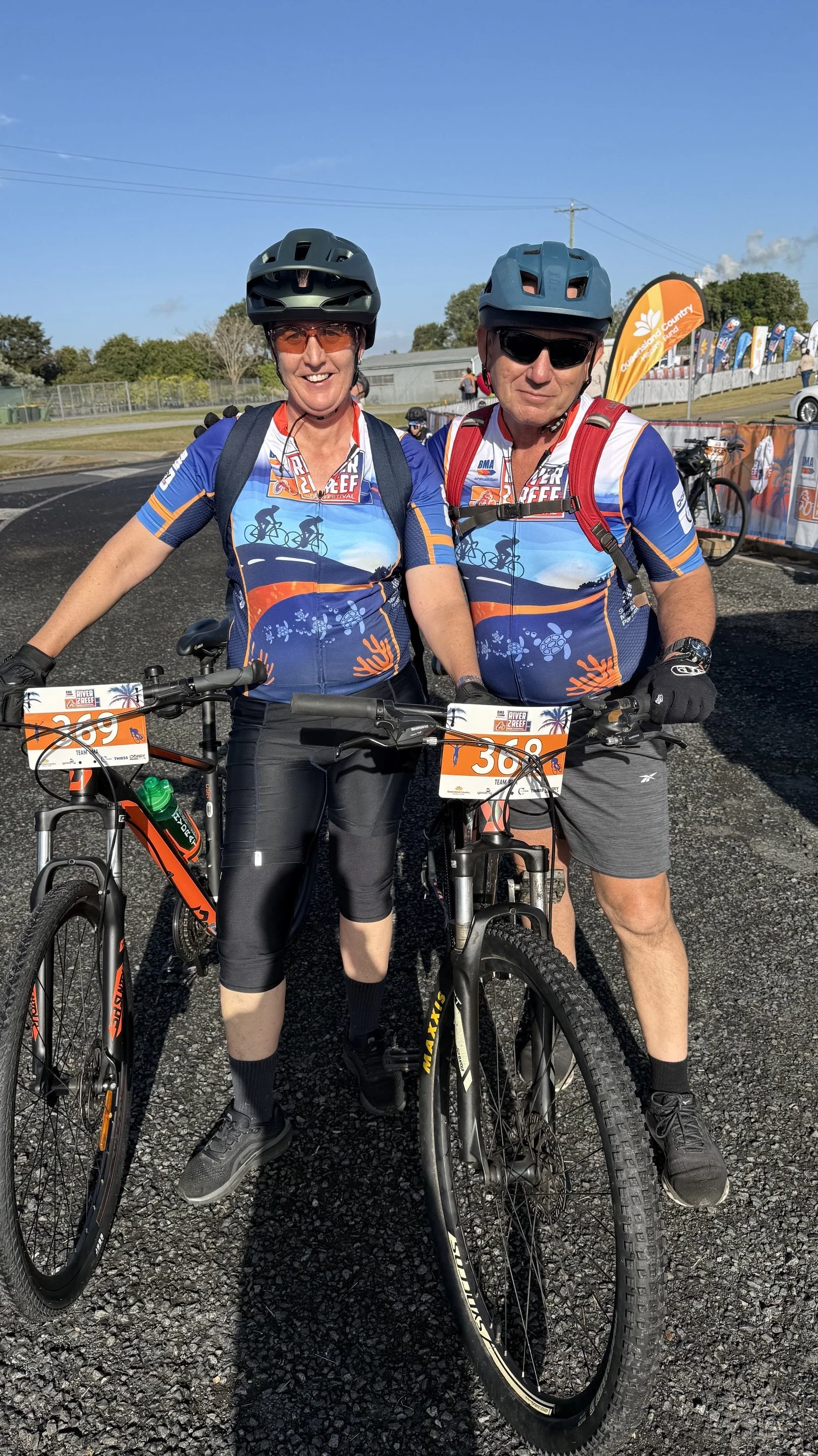 2 riders finished riding