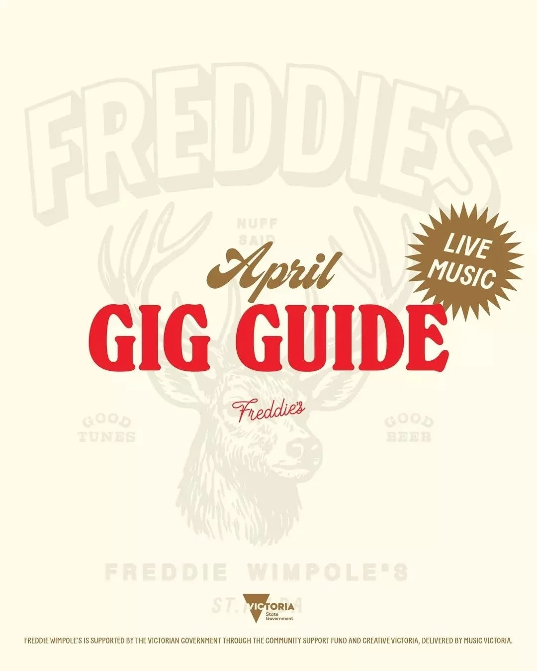 Live music four days a week (Thursday - Sunday), including new DJ sets and indie tunes to laid-back Southern Sunday session.

The stage is stacked with local talent, keeping the energy high and the beers flowing.

Catch ya at Freddie&rsquo;s 🍻