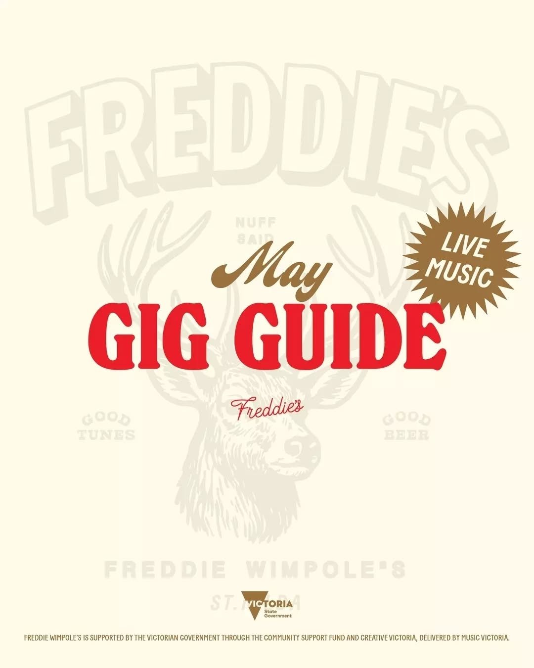 Live music four days a week (Thursday - Sunday), including new DJ sets and indie tunes to laid-back Southern Sunday session.

The stage is stacked with local talent, keeping the energy high and the beers flowing.

Catch ya at Freddie&rsquo;s 🍻