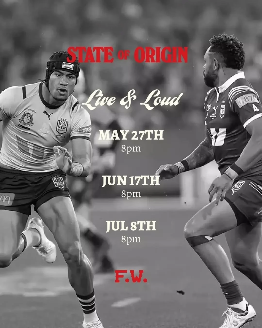 IYKYK. Up the Mighty Maroons.

Reservations always appreciated, walk-ins more than welcome.