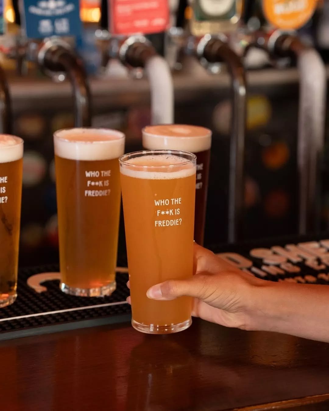 Which one was the Hazy Pale Ale again?

We don't lose track so you can.

Freddie Wimpole's. 

Craft beer. Fried chicken. Good times.
