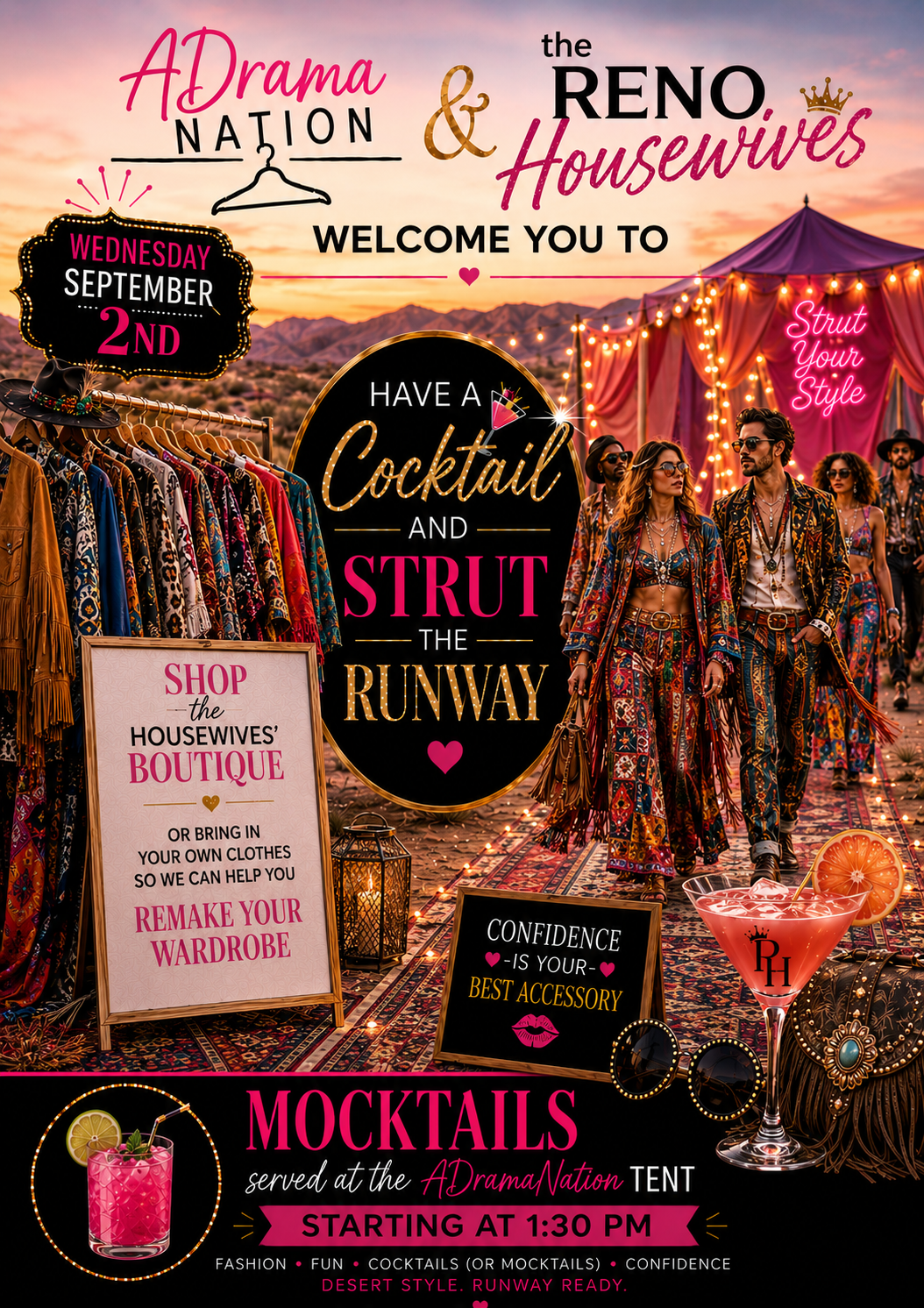 Upcycled Fashion Show - Cocktails / Mocktails 