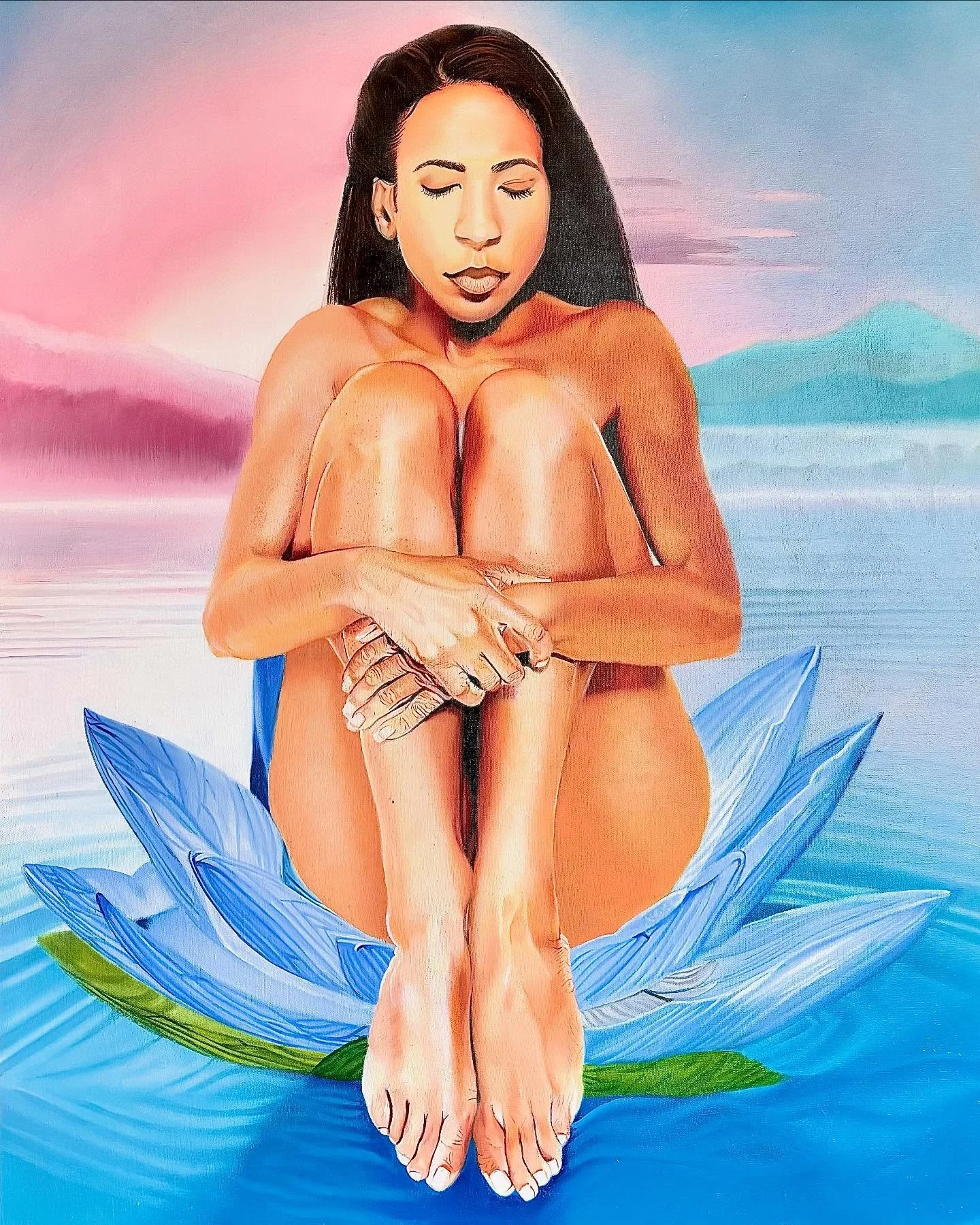 Inner Radiance. 36x48. Oil on linen. 2025.
-
I was recently asked if I finished this painting, and the answer is yes. I posted it on Instagram, TikTok, and my website, but social media has been censoring it, labeling it as nudity and limiting its rea