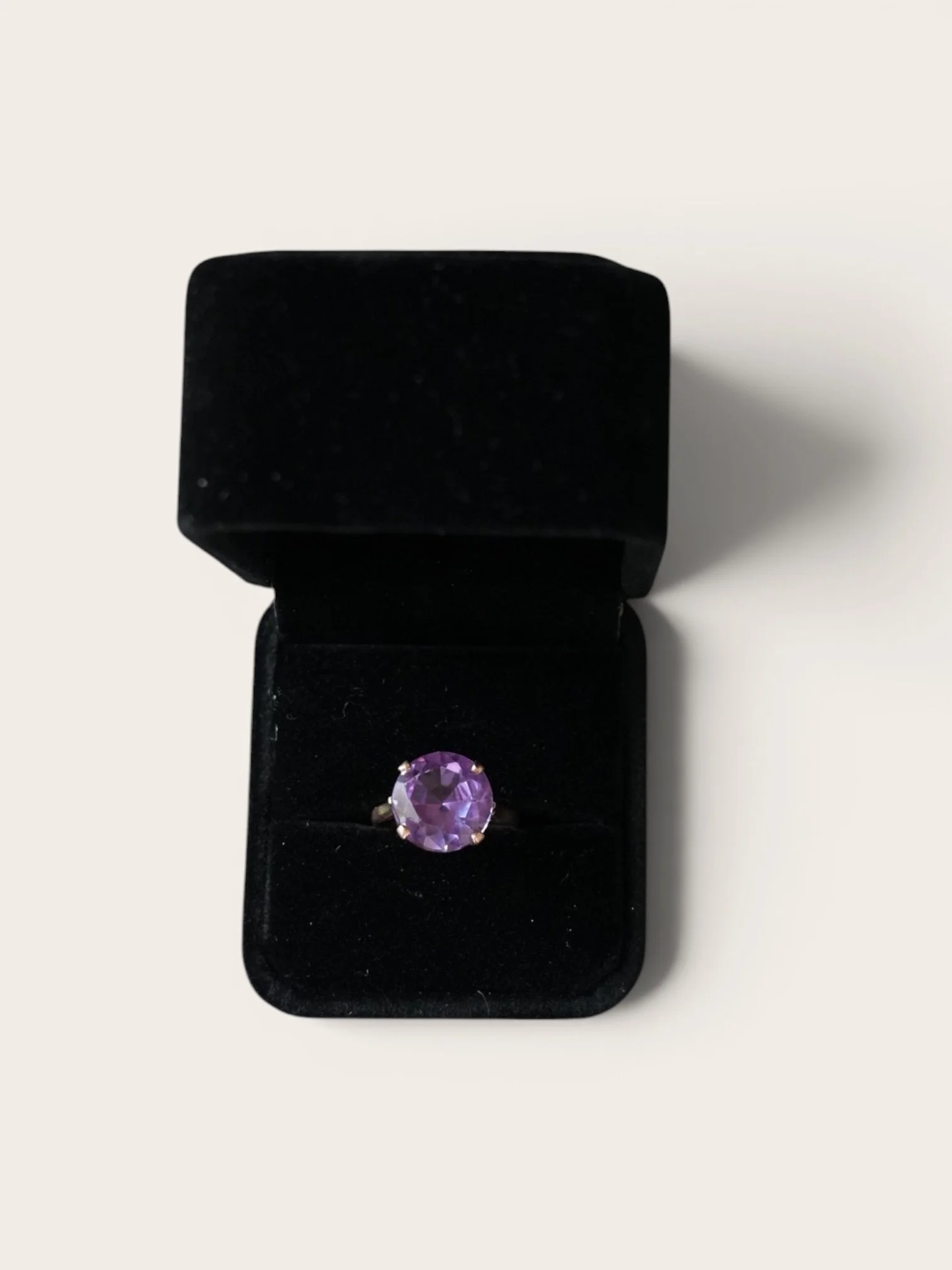 Amethyst Rose Gold Ring