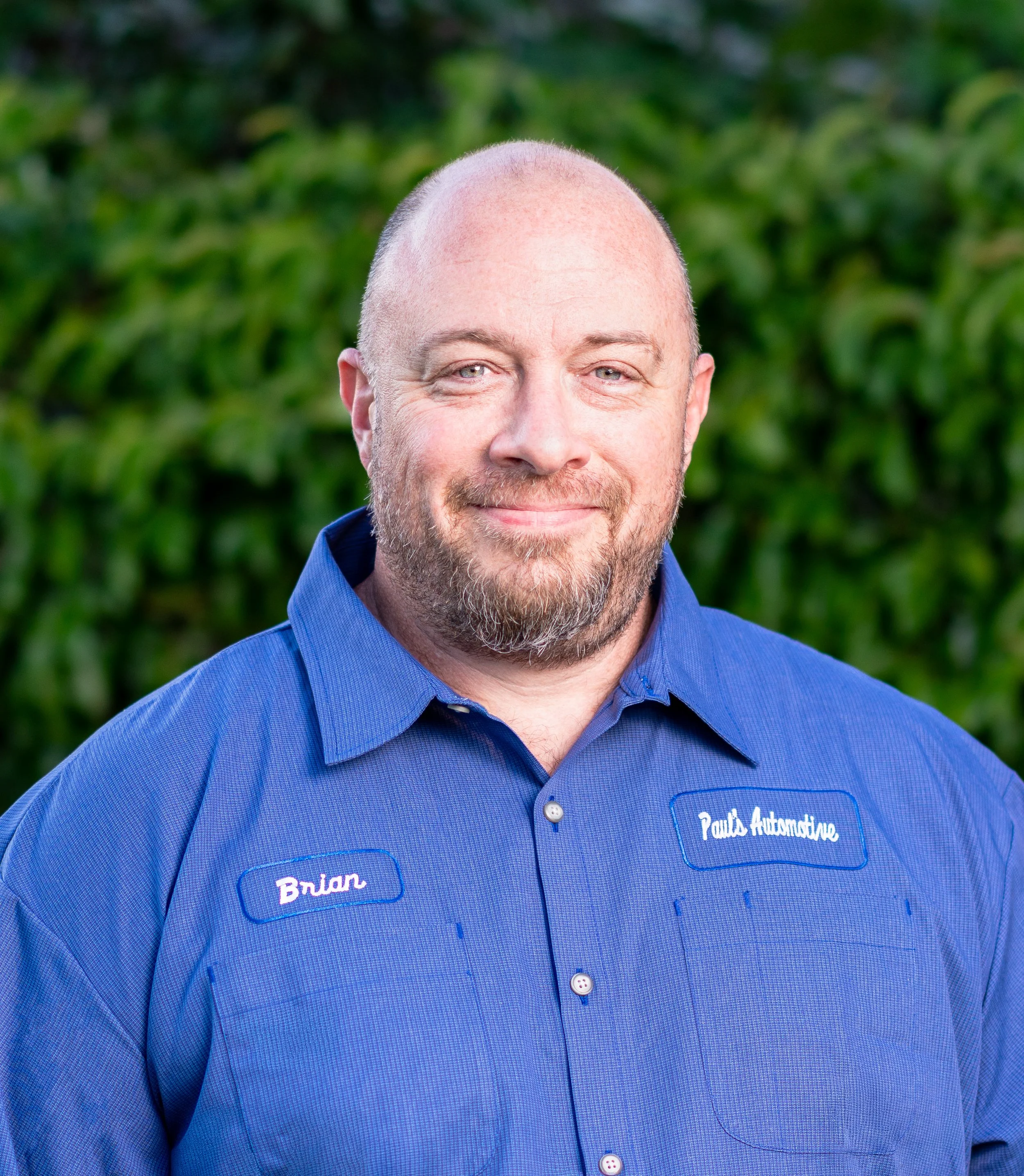 Professional headshot of a blue collar technician in Sacramento for company profile and business use