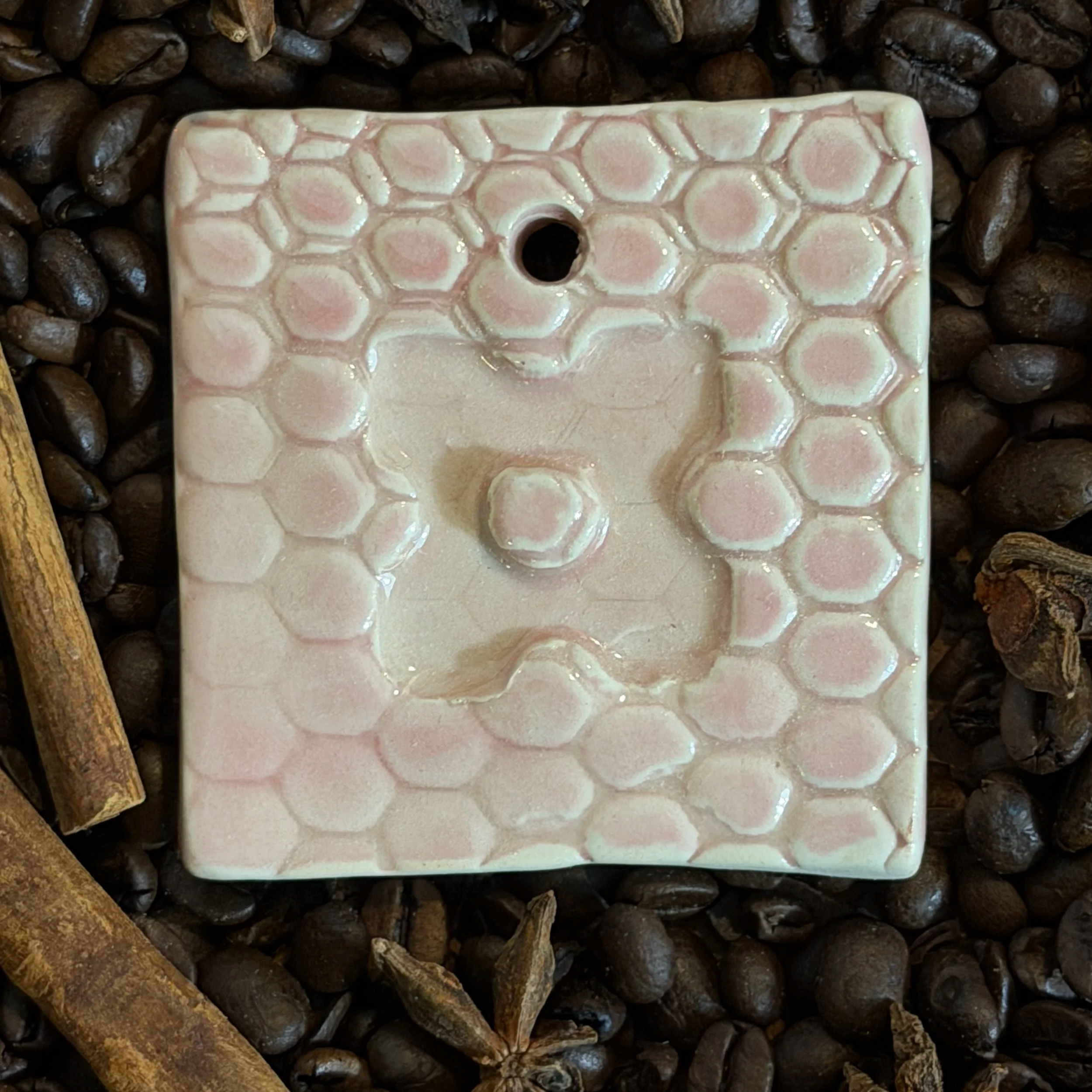 Pink Celadon Test Tile