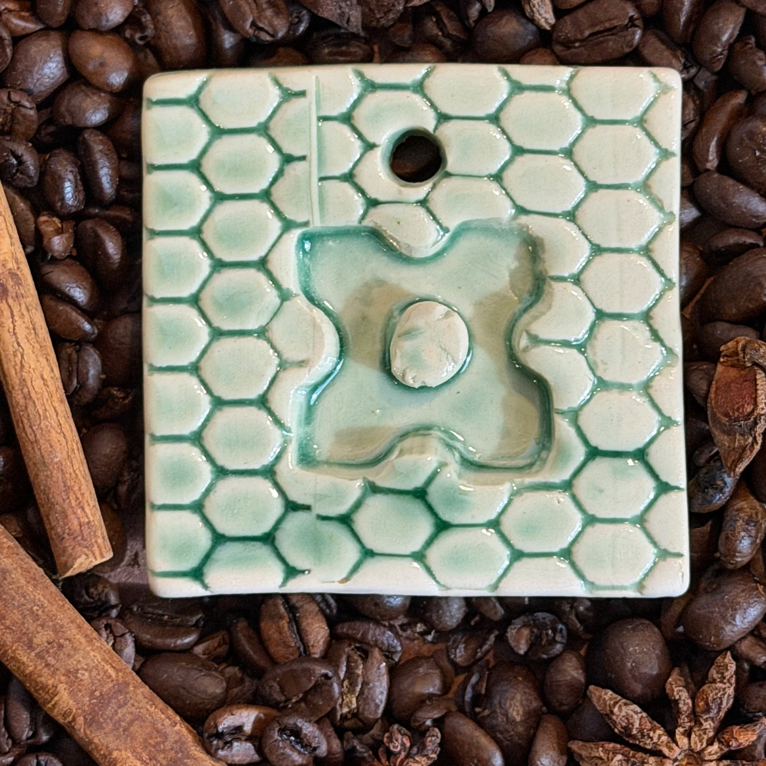Green Celadon Test Tile
