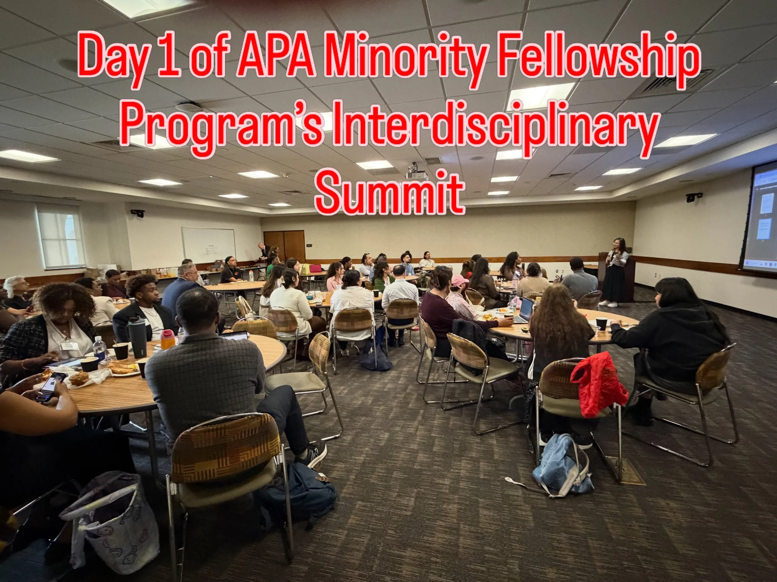 Day 1 of the American Psychological Association Minority Fellowship Program&rsquo;s Interdisciplinary Summit  @apa_org @ybarrychung @sdsucoe @sdsu.csp