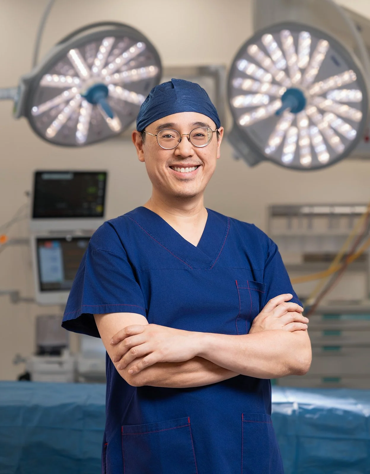 Cosmetic surgeon confident clinical portrait Melbourne professional photography