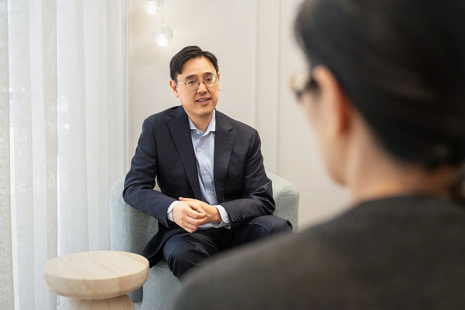 Cosmetic surgeon business consultation portrait Melbourne professional photography"