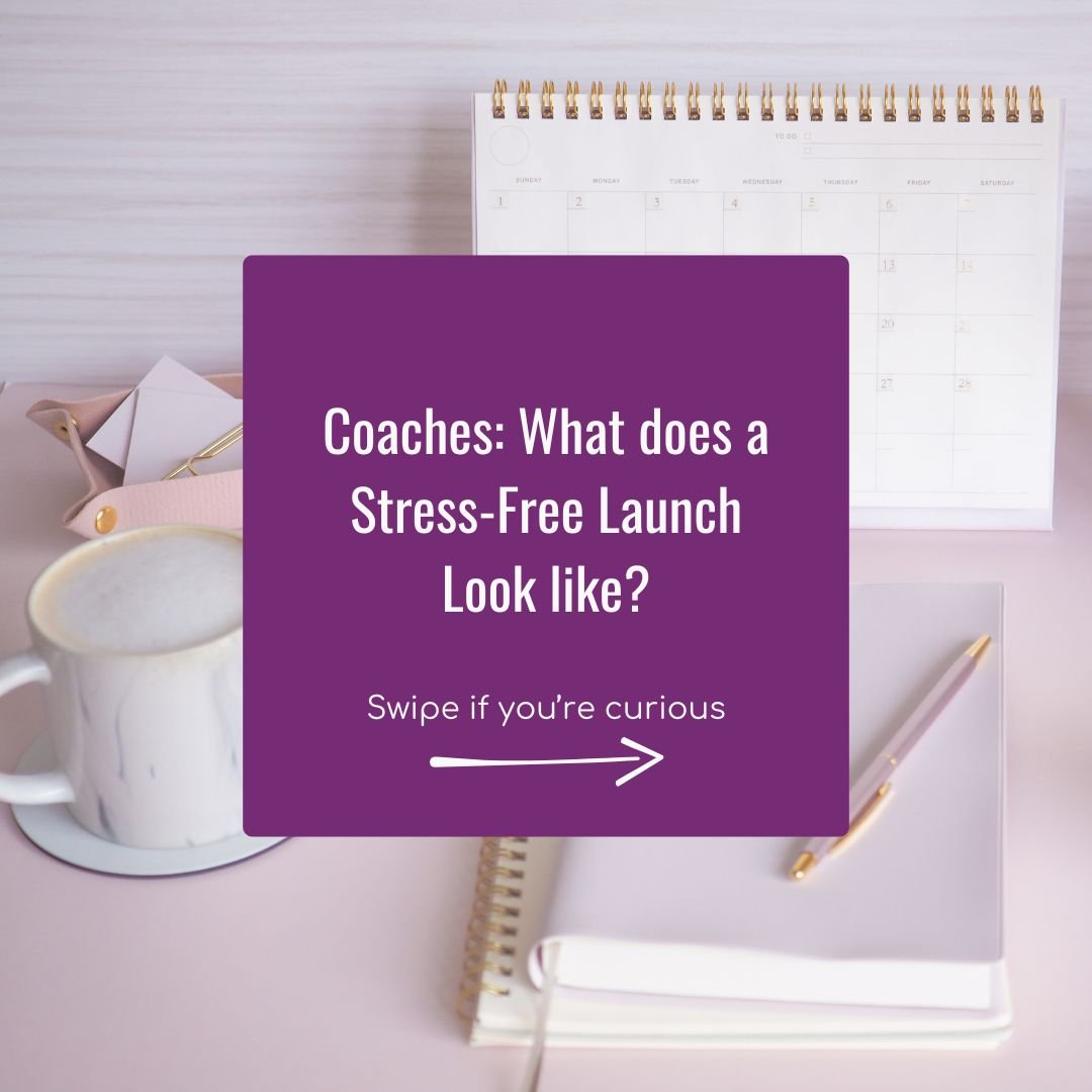 Coaches: Stress-Free Launching is Possible!👇

And it can Sign More Clients and Make More Impact than a Normal Launch

Obviously, you&rsquo;re going to be a little out of your comfort zone doing a launch

But there&rsquo;s a huge difference in 10% st