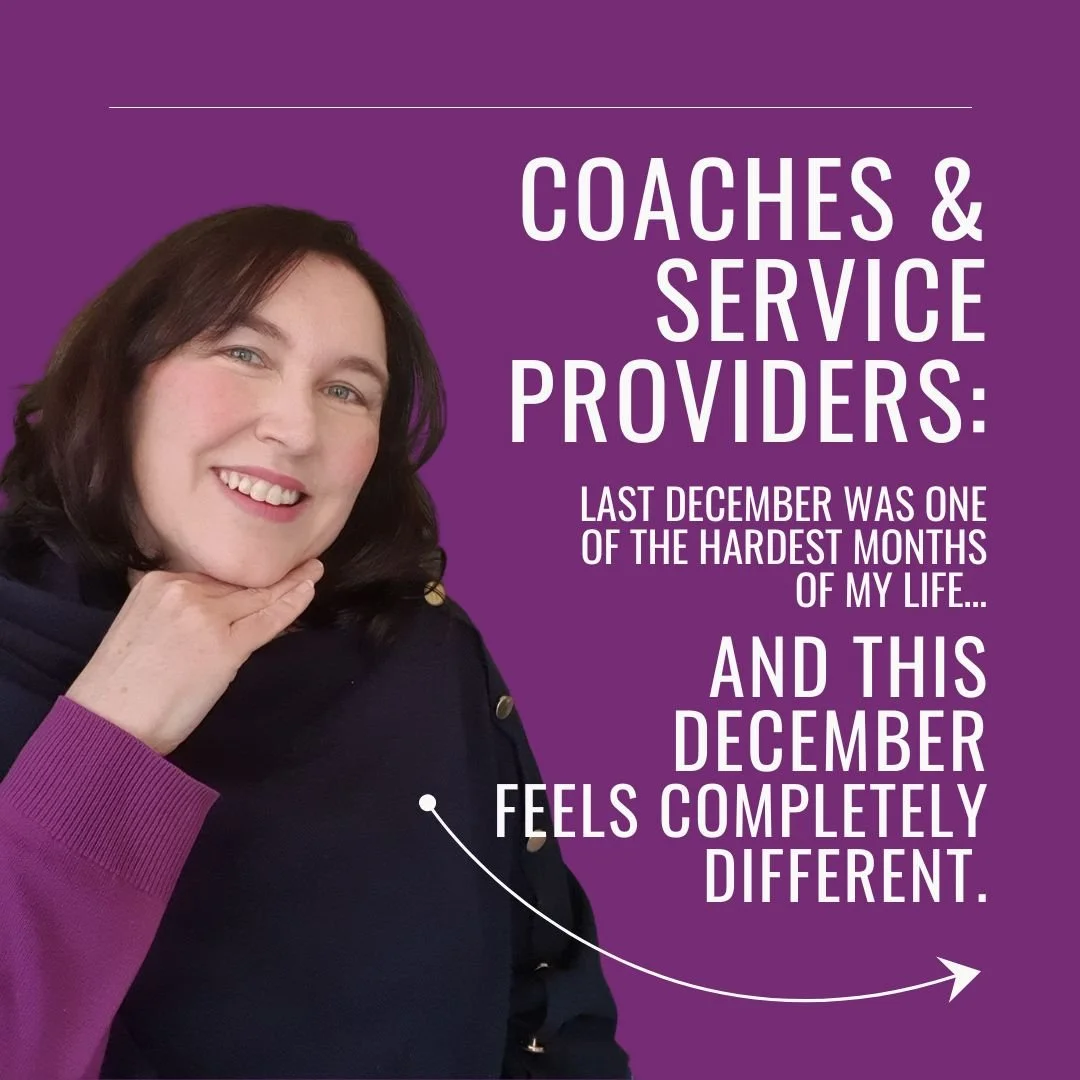 𝐂𝐨𝐚𝐜𝐡𝐞𝐬 &amp; 𝐒𝐞𝐫𝐯𝐢𝐜𝐞 𝐏𝐫𝐨𝐯𝐢𝐝𝐞𝐫𝐬: 𝐀 𝐥𝐨𝐭 𝐜𝐚𝐧 𝐜𝐡𝐚𝐧𝐠𝐞 𝐢𝐧 𝐚 𝐲𝐞𝐚𝐫.

Last December was incredibly hard.

My business was quiet.

A client didn&rsquo;t extend.

Money felt stressful.

And after a death in the family