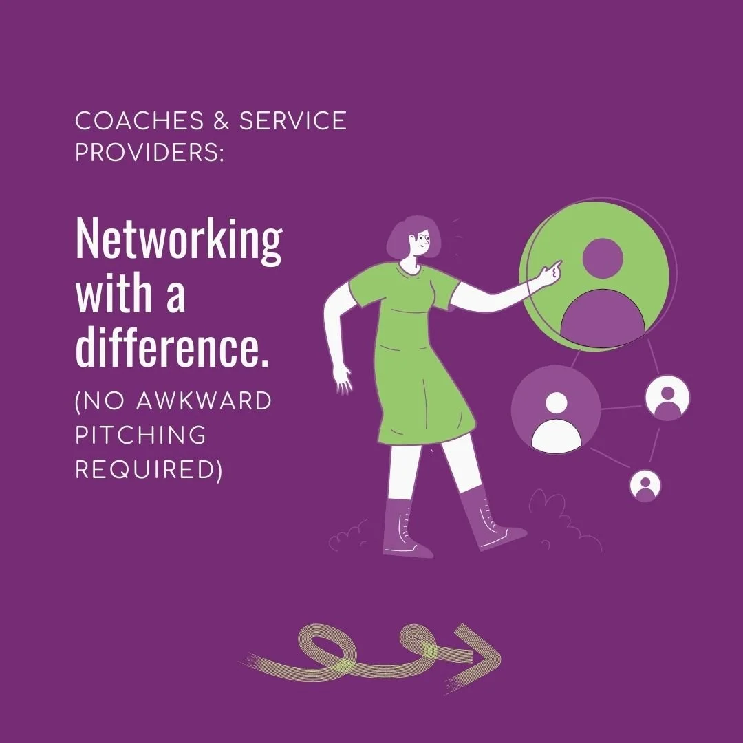 𝐂𝐨𝐚𝐜𝐡𝐞𝐬 &amp; 𝐬𝐞𝐫𝐯𝐢𝐜𝐞 𝐩𝐫𝐨𝐯𝐢𝐝𝐞𝐫𝐬: 𝐧𝐞𝐭𝐰𝐨𝐫𝐤𝐢𝐧𝐠 𝐝𝐨𝐞𝐬𝐧&rsquo;𝐭 𝐡𝐚𝐯𝐞 𝐭𝐨 𝐟𝐞𝐞𝐥 𝐥𝐢𝐤𝐞 𝐚 𝐩𝐢𝐭𝐜𝐡-𝐟𝐞𝐬𝐭.

If you&rsquo;ve ever left a networking event feeling:

😯 drained

😒 disconnected

🤢 and no cl