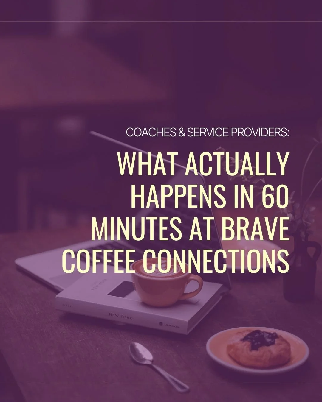 𝐂𝐨𝐚𝐜𝐡𝐞𝐬 &amp; 𝐬𝐞𝐫𝐯𝐢𝐜𝐞 𝐩𝐫𝐨𝐯𝐢𝐝𝐞𝐫𝐬: 𝐢𝐟 𝐲𝐨𝐮&rsquo;𝐯𝐞 𝐛𝐞𝐞𝐧 𝐜𝐫𝐚𝐯𝐢𝐧𝐠 𝐫𝐞𝐚𝐥 𝐜𝐨𝐧𝐧𝐞𝐜𝐭𝐢𝐨𝐧 𝐢𝐧 𝐛𝐮𝐬𝐢𝐧𝐞𝐬𝐬, 𝐭𝐡𝐢𝐬 𝐢𝐬 𝐟𝐨𝐫 𝐲𝐨𝐮.

Brave Coffee Connections is a free monthly Zoom space to:

✔️ ha