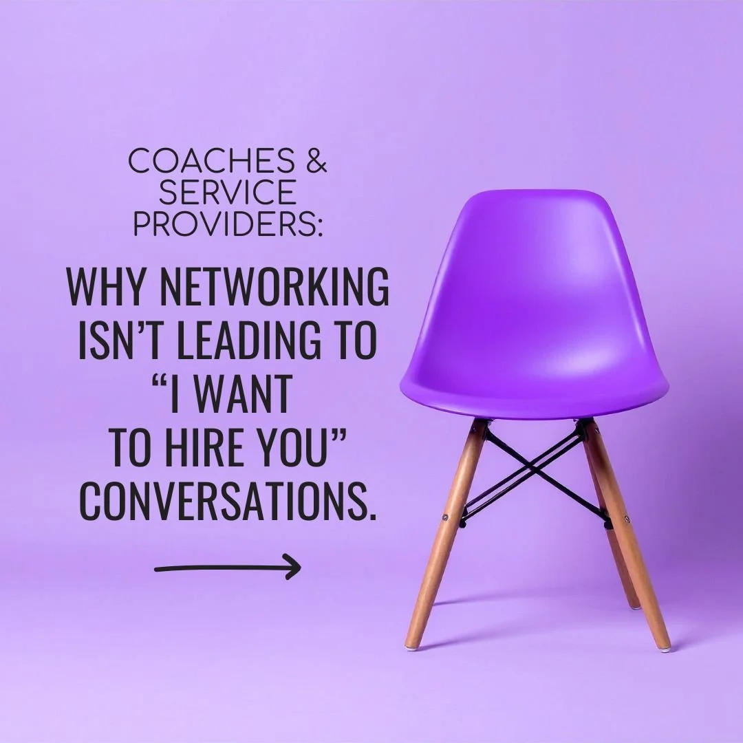 𝐂𝐨𝐚𝐜𝐡𝐞𝐬 &amp; 𝐒𝐞𝐫𝐯𝐢𝐜𝐞 𝐏𝐫𝐨𝐯𝐢𝐝𝐞𝐫𝐬: 𝐢𝐟 𝐧𝐞𝐭𝐰𝐨𝐫𝐤𝐢𝐧𝐠 𝐡𝐚𝐬𝐧&rsquo;𝐭 𝐥𝐞𝐝 𝐭𝐨 𝐫𝐞𝐚𝐥 𝐞𝐧𝐪𝐮𝐢𝐫𝐢𝐞𝐬, 𝐢𝐭&rsquo;𝐬 𝐧𝐨𝐭 𝐛𝐞𝐜𝐚𝐮𝐬𝐞 𝐲𝐨𝐮&rsquo;𝐫𝐞 𝐛𝐚𝐝 𝐚𝐭 𝐢𝐭.

Most networking spaces are built aro