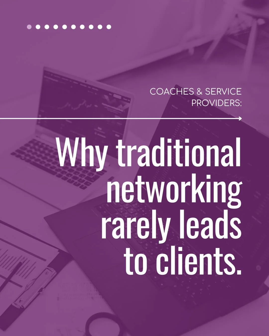 𝐂𝐨𝐚𝐜𝐡𝐞𝐬 &amp; 𝐒𝐞𝐫𝐯𝐢𝐜𝐞 𝐏𝐫𝐨𝐯𝐢𝐝𝐞𝐫𝐬: 𝐢𝐟 𝐧𝐞𝐭𝐰𝐨𝐫𝐤𝐢𝐧𝐠 𝐡𝐚𝐬𝐧&rsquo;𝐭 𝐥𝐞𝐝 𝐭𝐨 𝐫𝐞𝐚𝐥 𝐞𝐧𝐪𝐮𝐢𝐫𝐢𝐞𝐬 𝐟𝐨𝐫 𝐲𝐨𝐮, 𝐢𝐭&rsquo;𝐬 𝐧𝐨𝐭 𝐛𝐞𝐜𝐚𝐮𝐬𝐞 𝐲𝐨𝐮&rsquo;𝐫𝐞 𝐛𝐚𝐝 𝐚𝐭 𝐧𝐞𝐭𝐰𝐨𝐫𝐤𝐢𝐧𝐠.

Most n