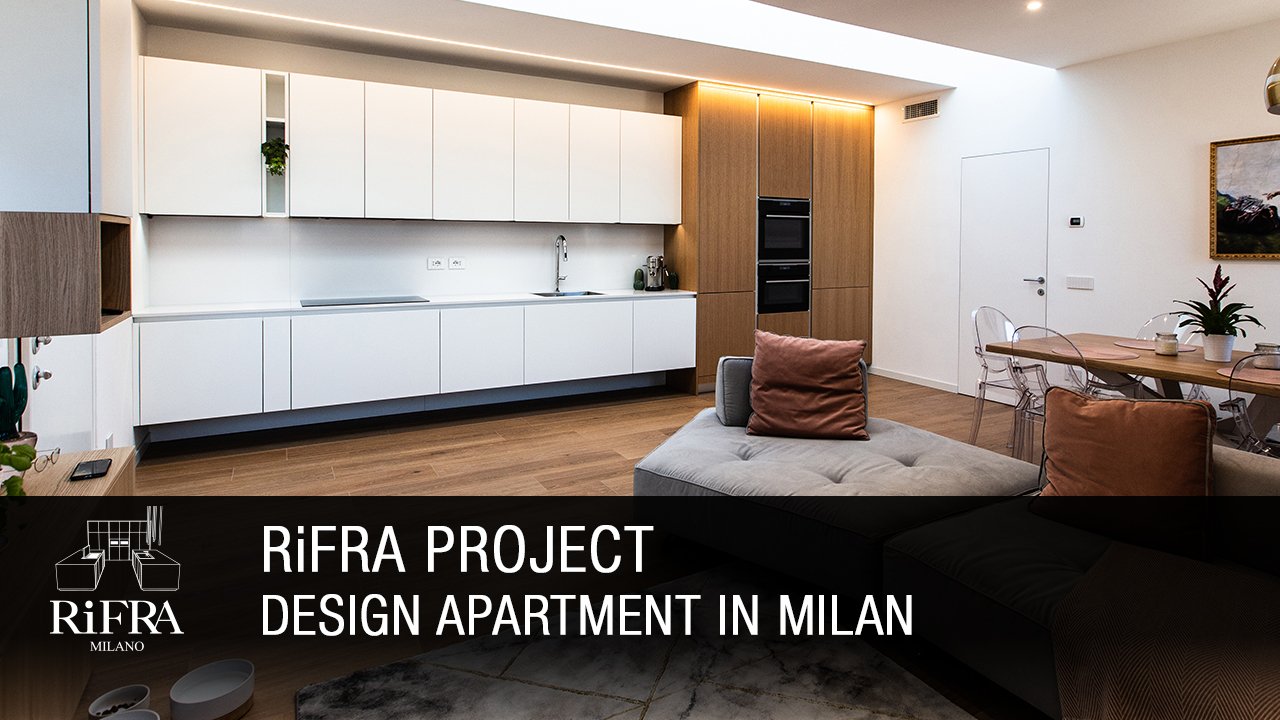 DESIGN WOHNUNG MIT ABGEHÄNGTER RIFRA KÜCHE IN MAILAND