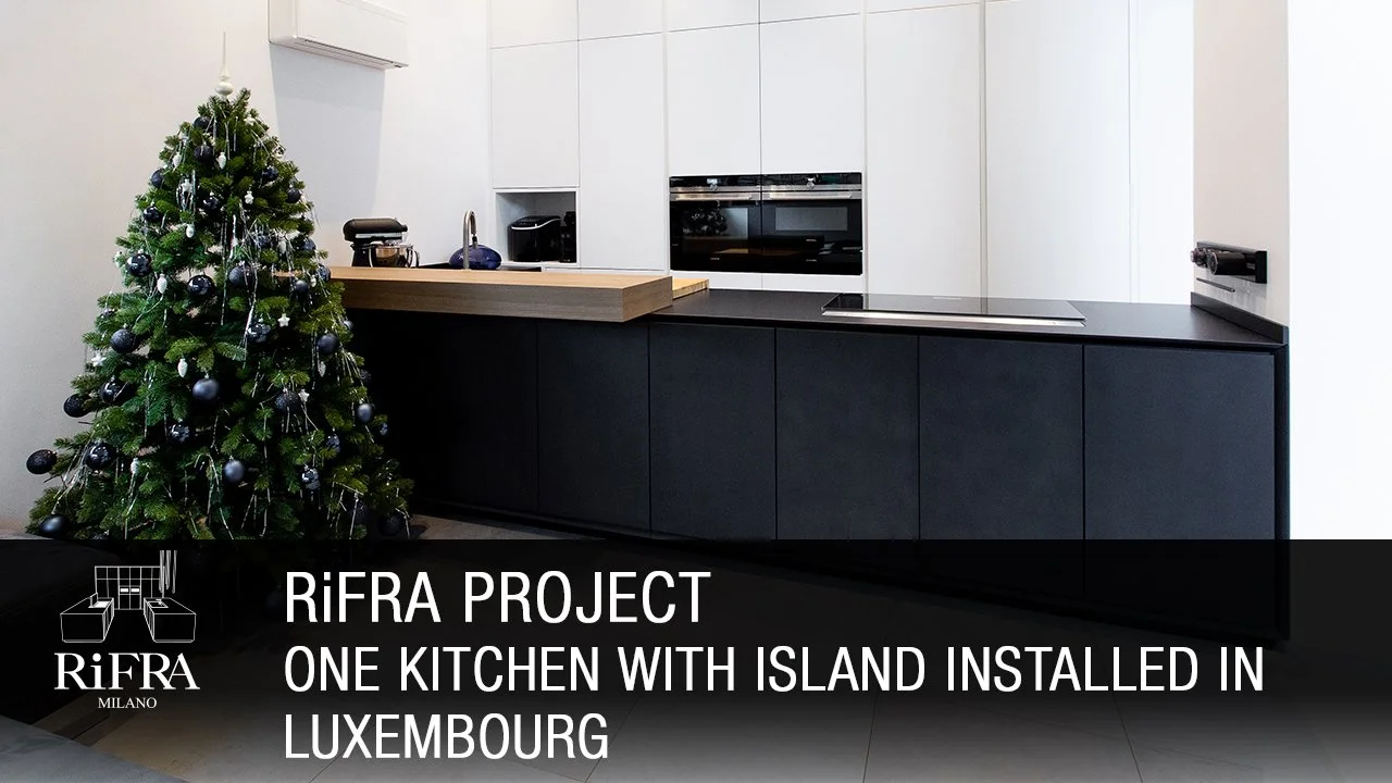 Cuisine ONE avec îlot installée au Luxembourg