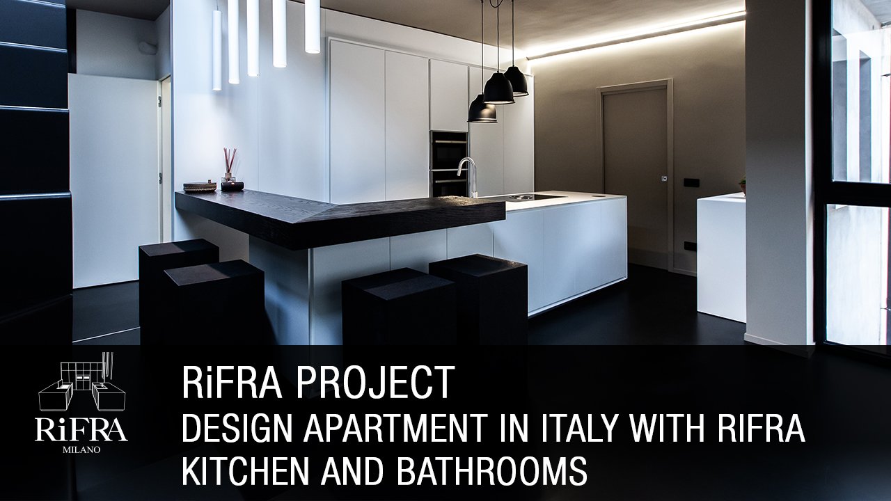 Design Appartement à Lecco avec cuisine et salle de bains RiFRA.