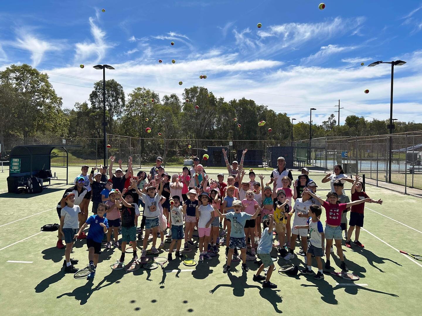 Holiday Camp Fun! 

We have had a fantastic week on court with familiar faces, new faces and even some kids on holidays! 

Tennis holiday camps are for players of all standards and sizes from 4 year olds up 😎. 

@kidsonthecoastmagazine  @sunshinecoa