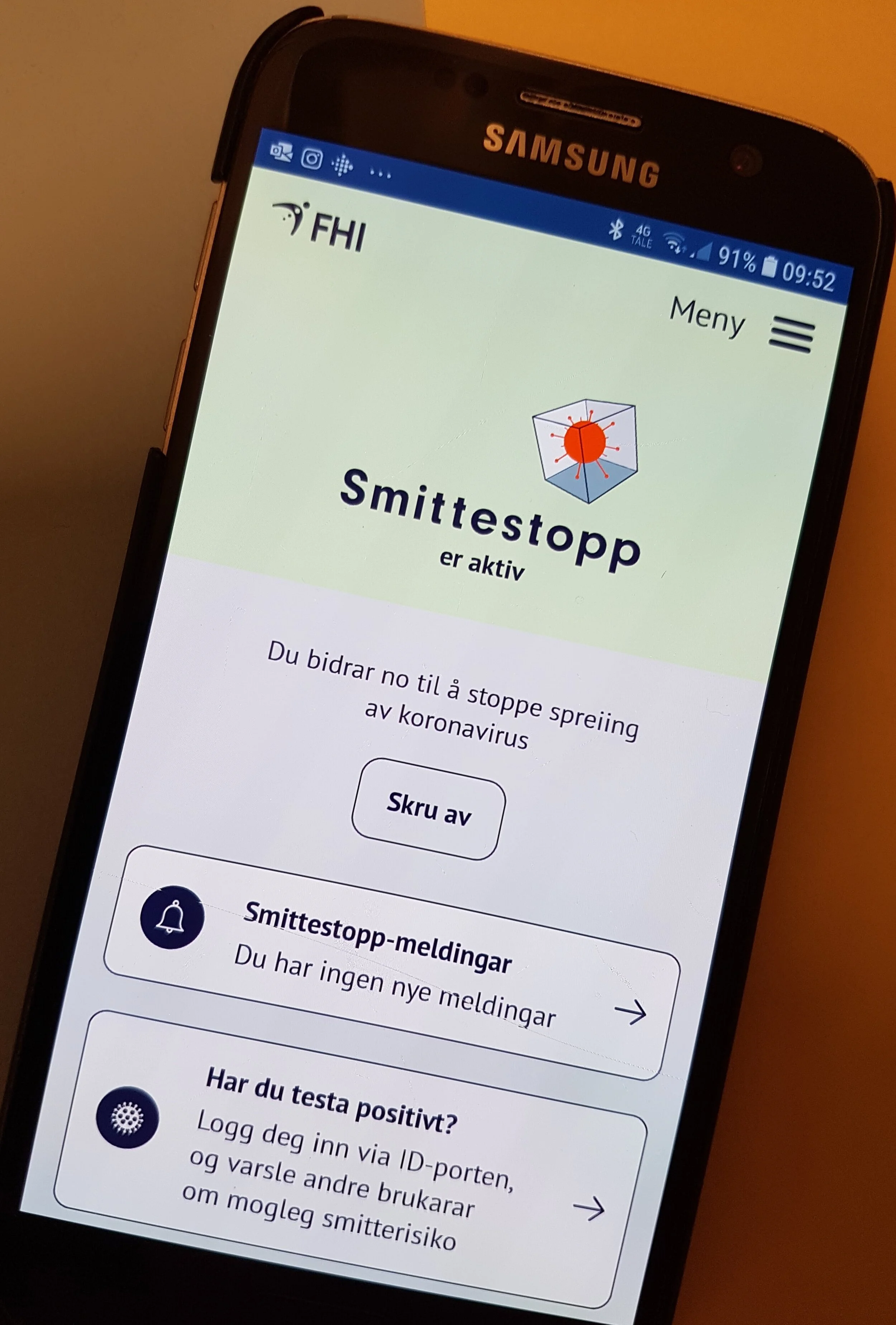 Smittestopp-appen, &nbsp;liten innsats – stor nytte!