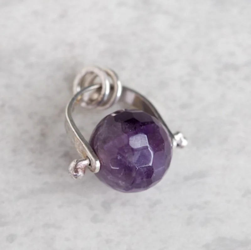 Pinned Amethyst Pendant