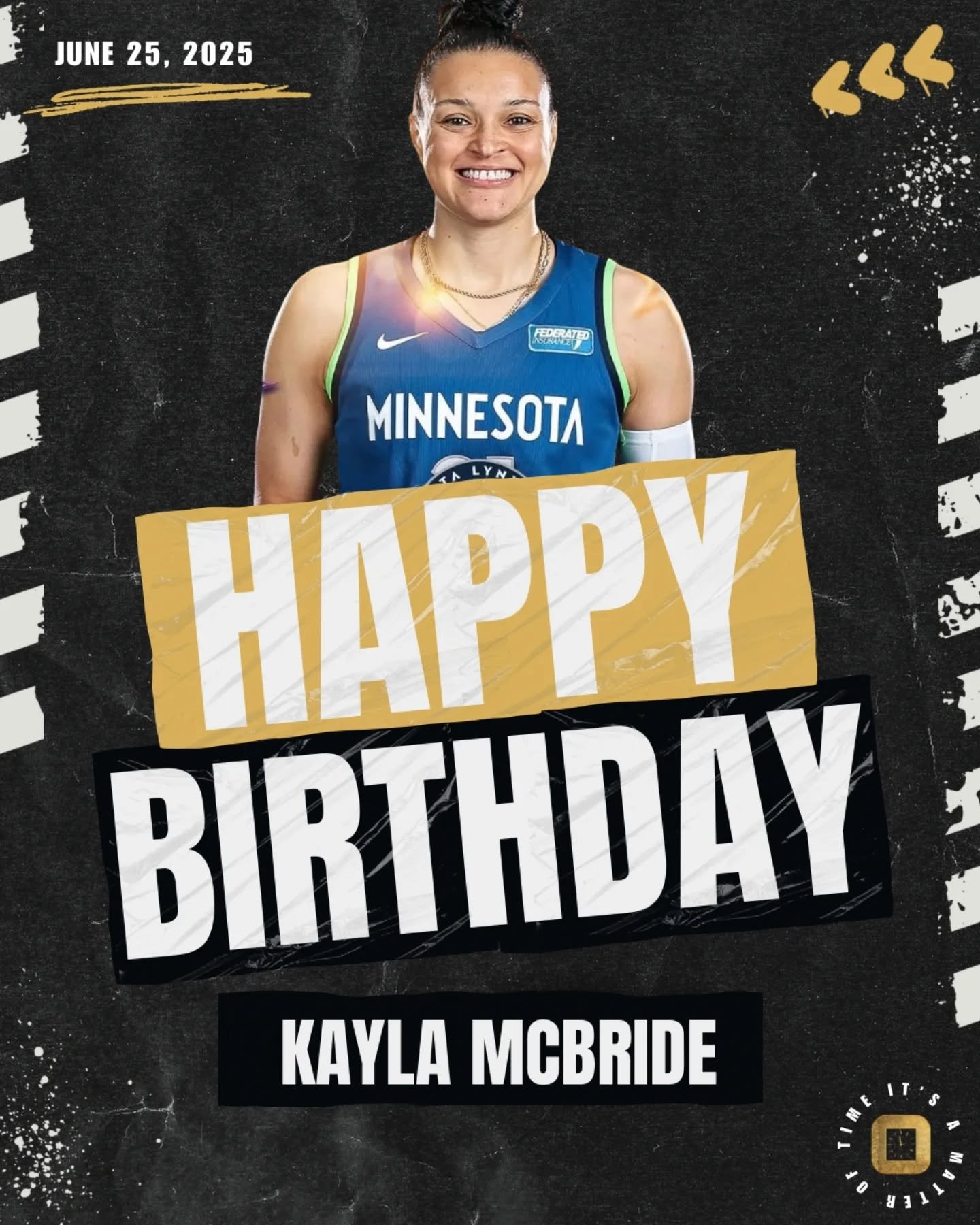 Happy Birthday to Kayla McBride! 🎉 MCBUCKETS 🪣 🏀
Your strength, grace, and consistency continue to inspire. Wishing @kaymac_21 nothing but peace, joy, and well-deserved blessings today and always. #OnTimeFam #HappyBirthdayKayla