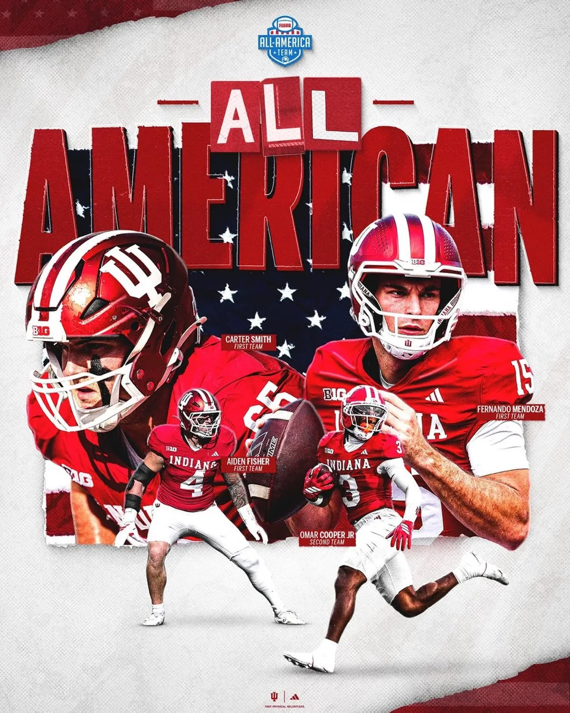 Congratulations Omar Cooper Jr for earning 2nd Team FWAA All-American honors!

Omar is one of 54 players in the country recognized by the Football Writers Association of America for their outstanding play in the 2025 season. 

Excited for what&rsquo;
