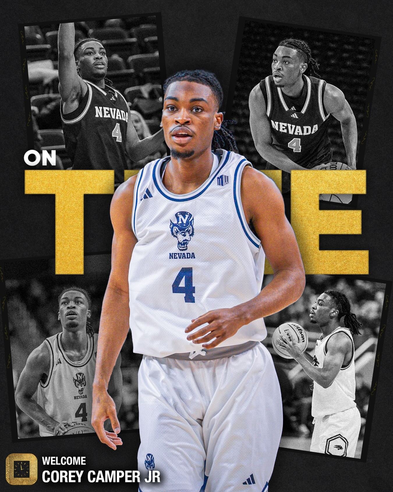 Corey Camper Jr is officially ON TIME. A standout senior at Nevada, Corey is taking his game to the next level. We&rsquo;re excited to have him on board. Welcome @32camper⌚