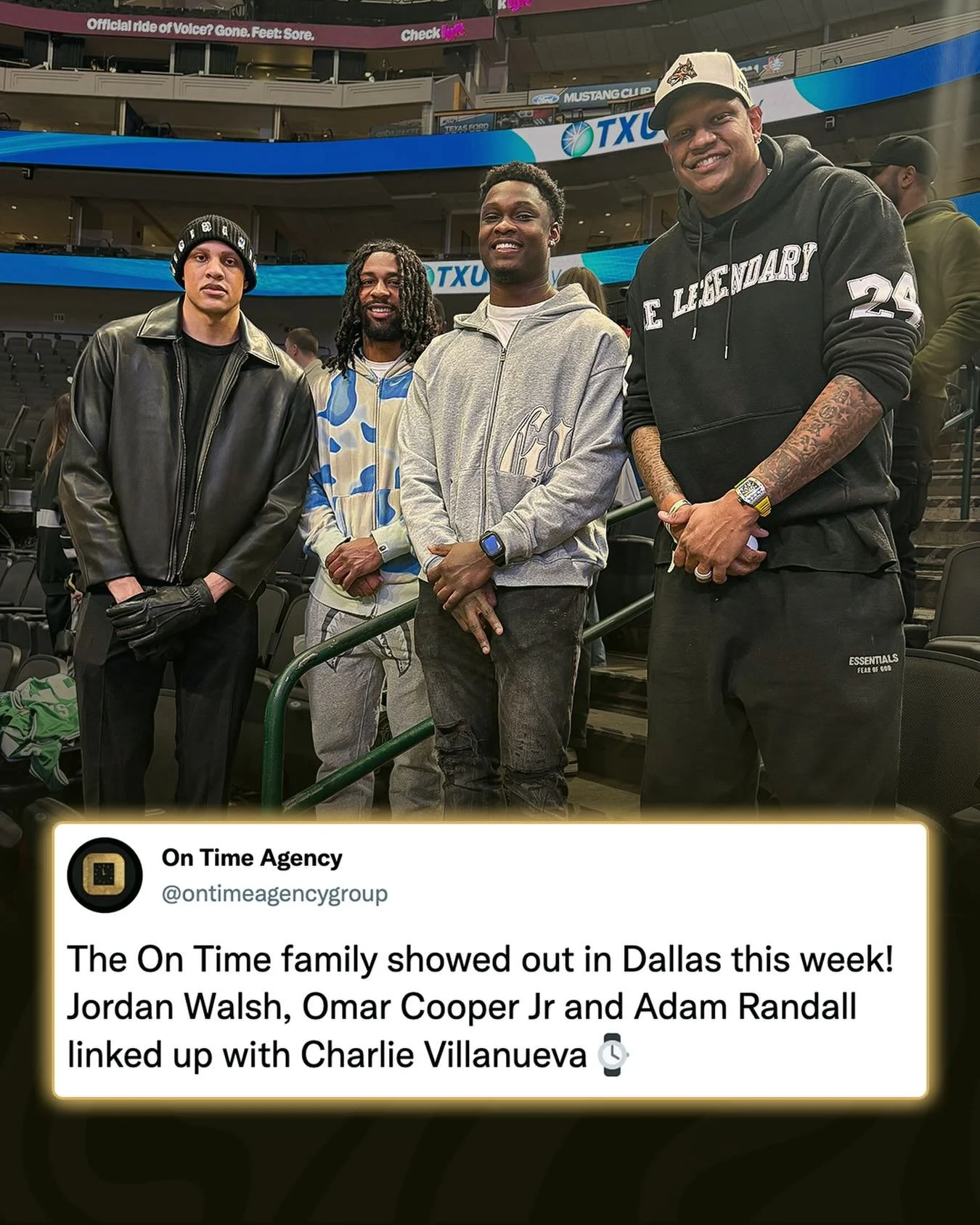 On Time fam in Dallas this week⌚️