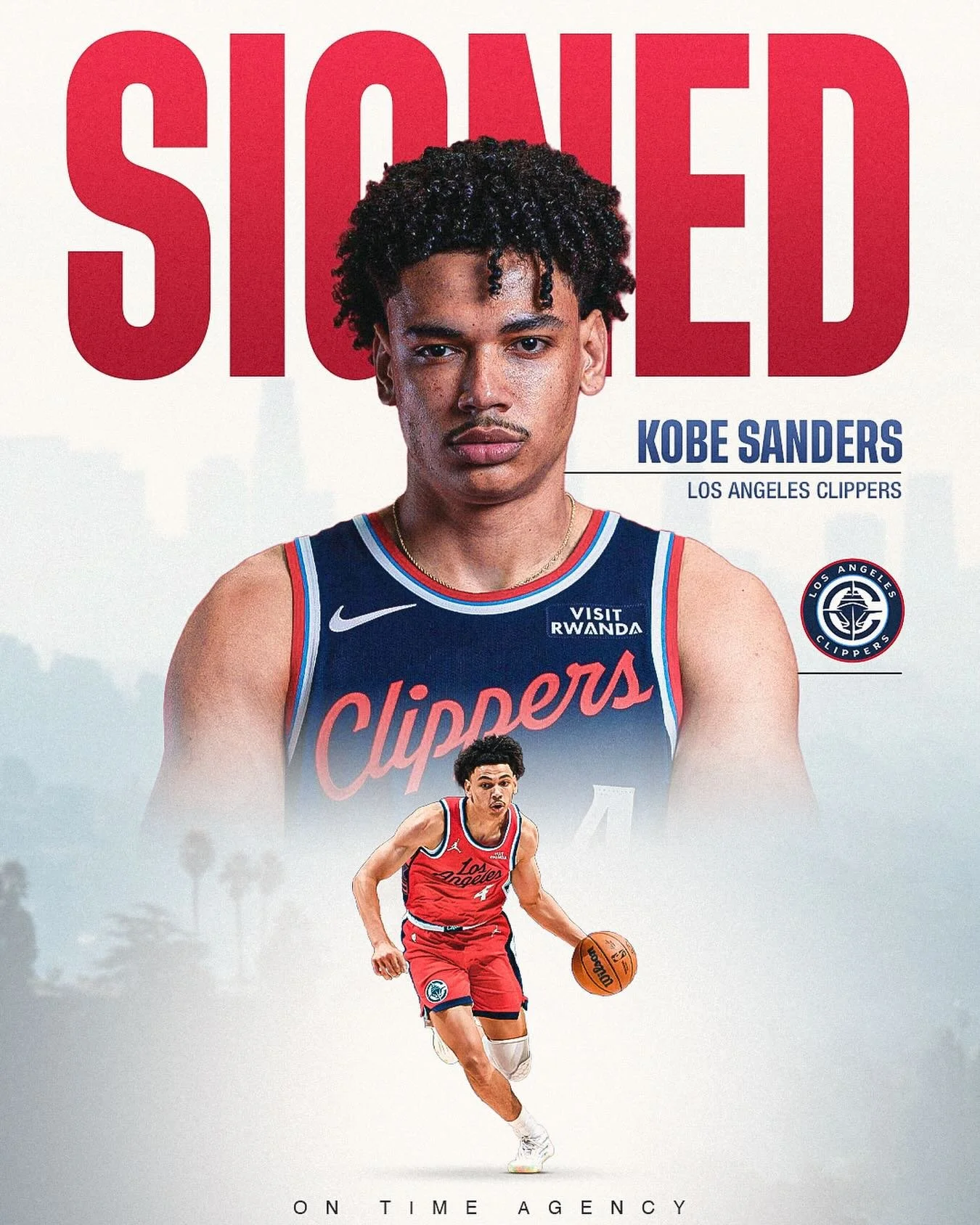Join us in congratulating @thek3_ on converting to a standard NBA contract with the Los Angeles Clippers! Making dreams a reality⭐️