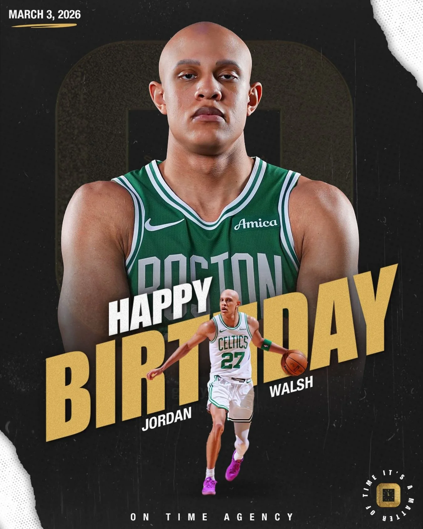 Happy birthday to @jordanwalshlife🎂 wishing you another year of blessings and success!