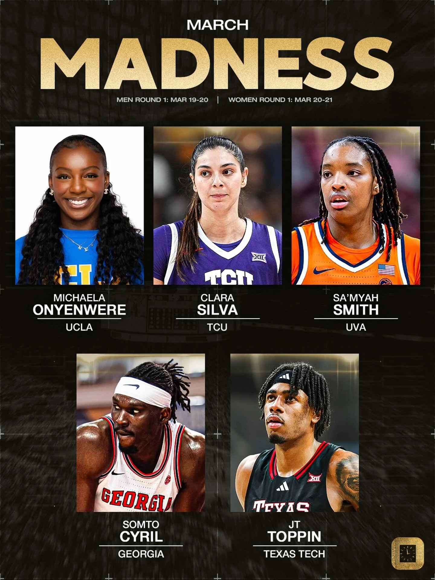 Good luck to the On Time Fam competing in March Madness! Let&rsquo;s get it⌚️